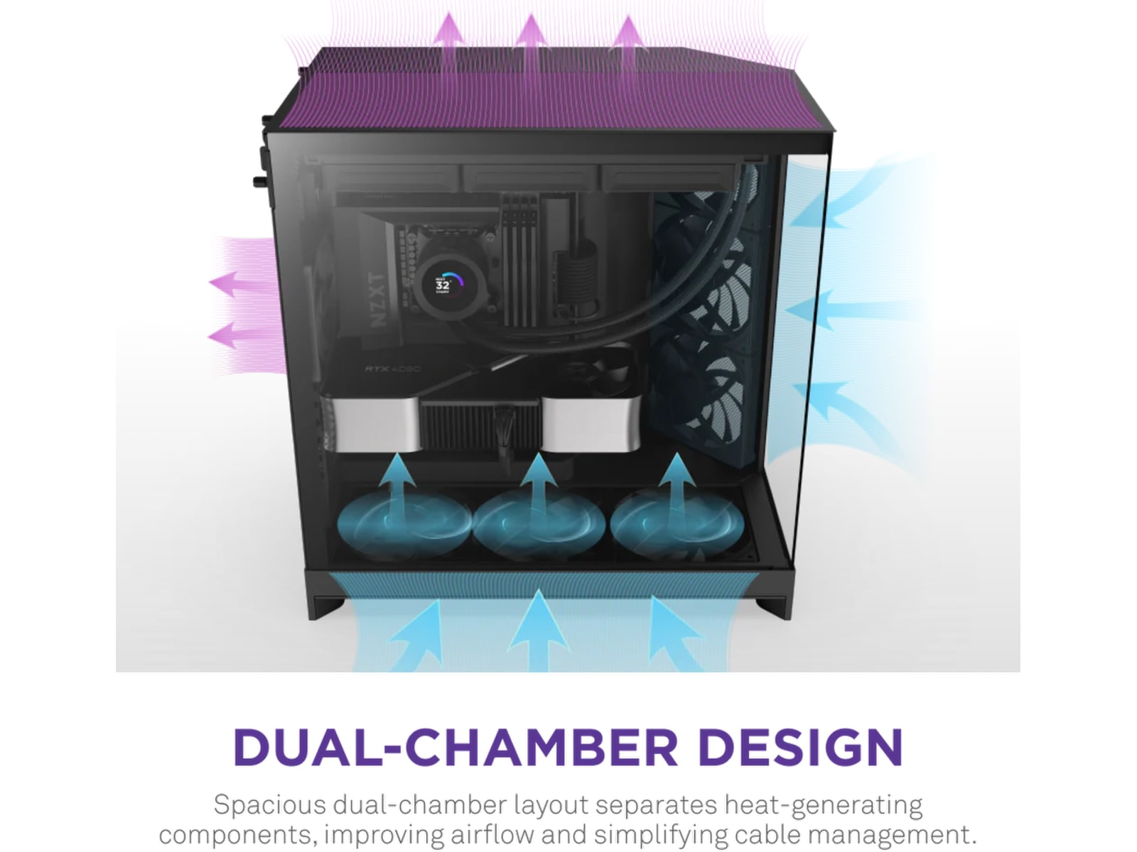 NZXT H9 Flow Mid Tower (sort) Midi Tower