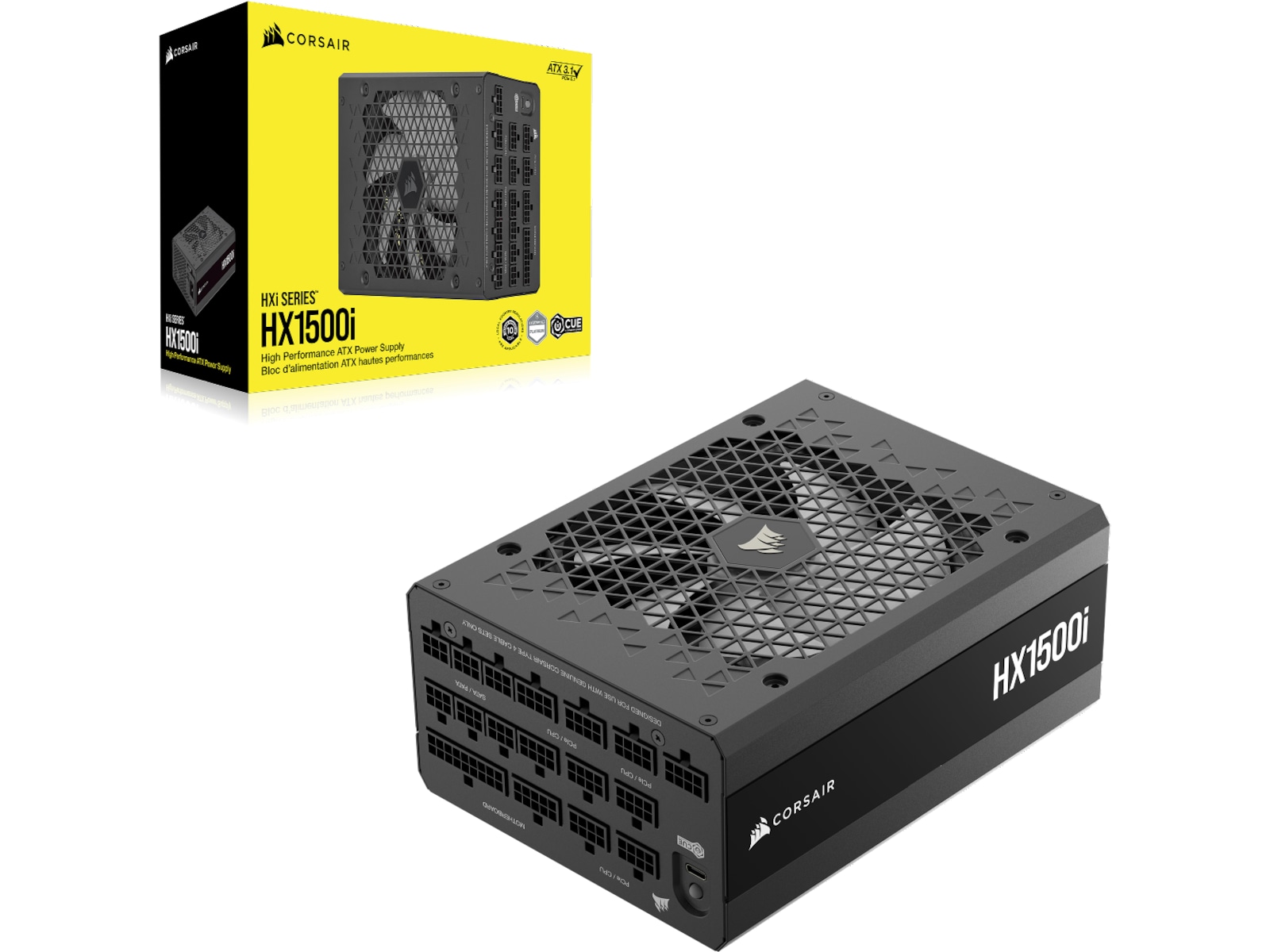 Corsair HXi Series HX1500i PSU (sort) Strømforsyninger