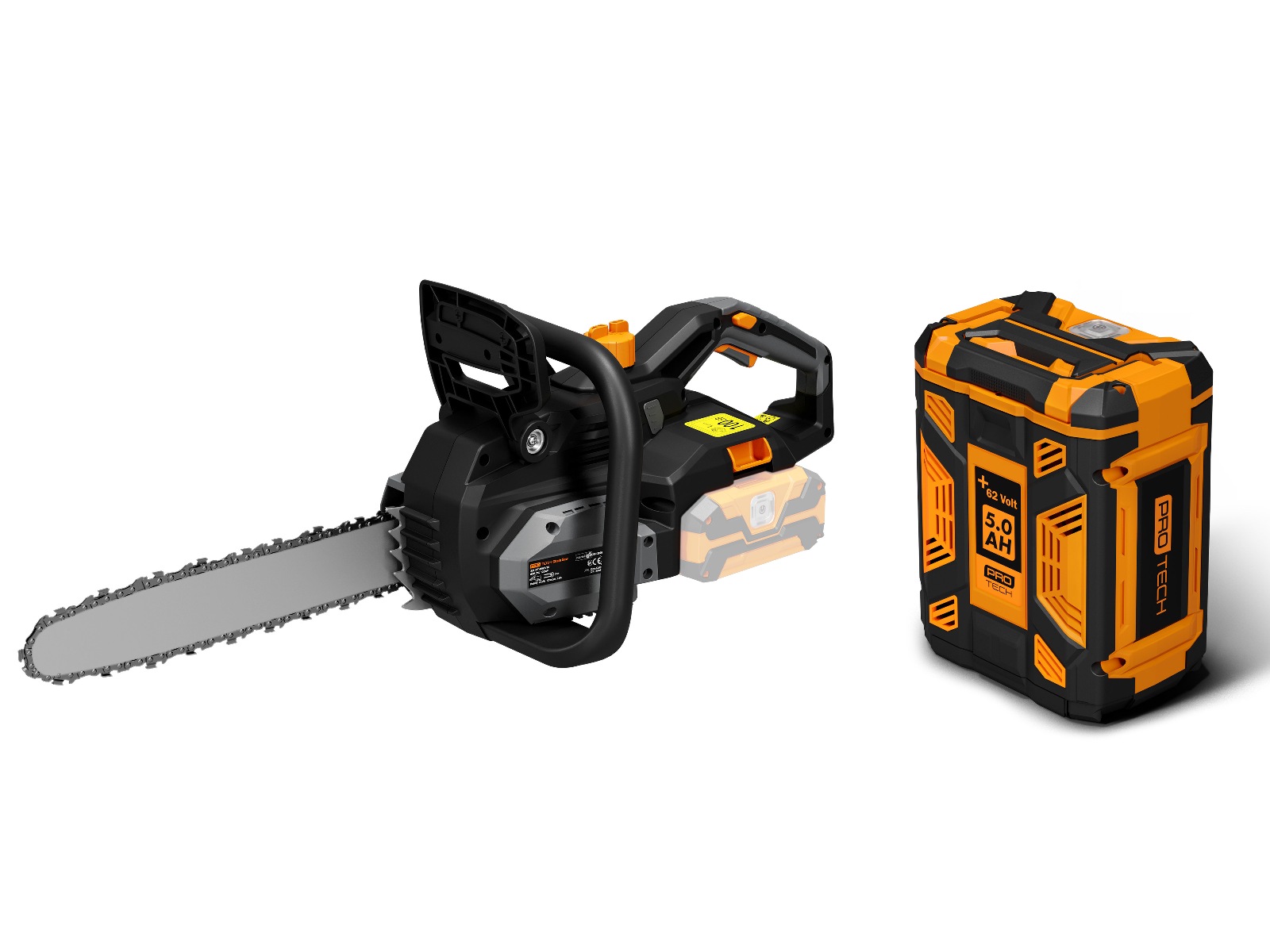 Protech +62 Volt børsteløs motorsag Kædesave