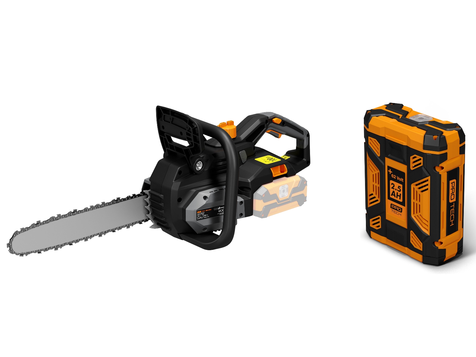 Protech +62 Volt børsteløs motorsag Kædesave