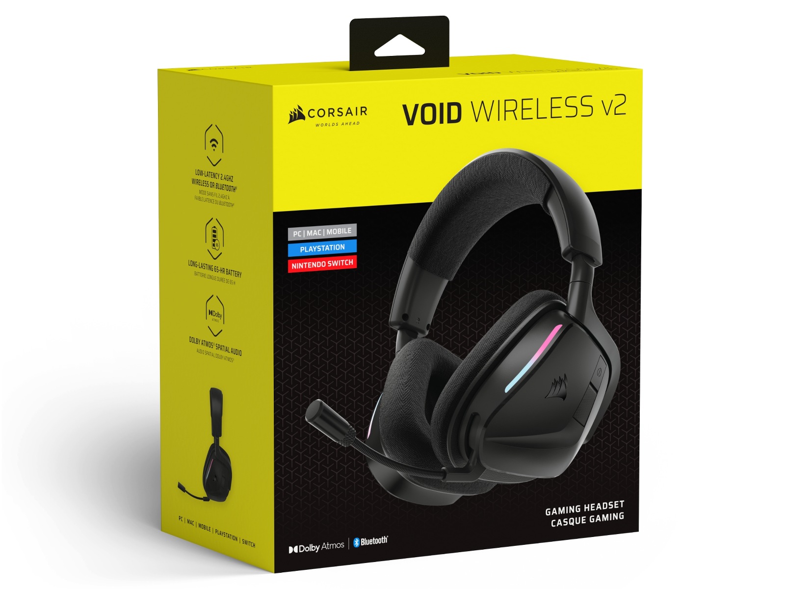 Corsair Void Wireless V2 trådløst headset (carbon) Gamingheadset