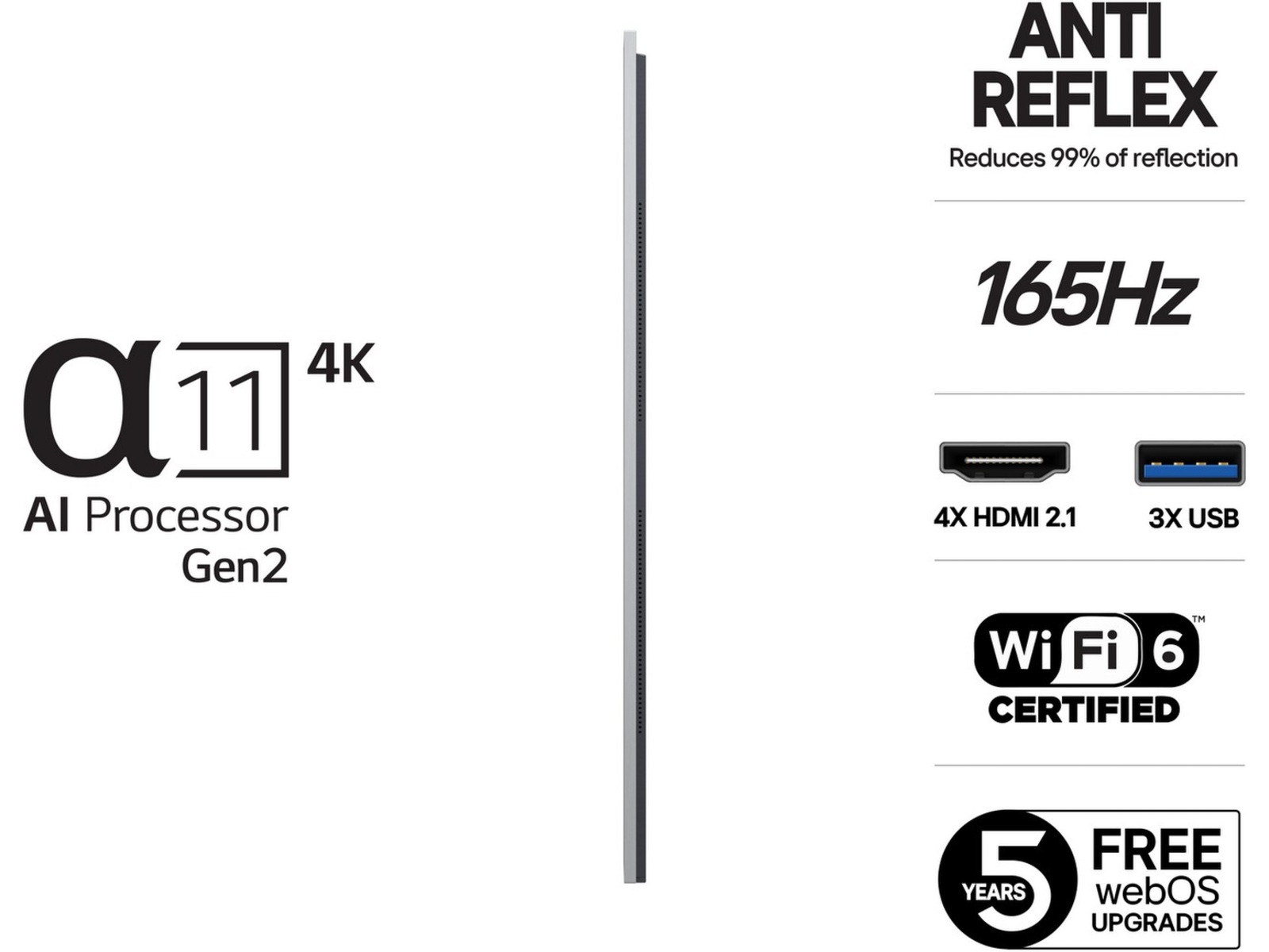 LG 55" G5 AI 4K OLED Smart TV (2025) 50 - 59 tommer TV