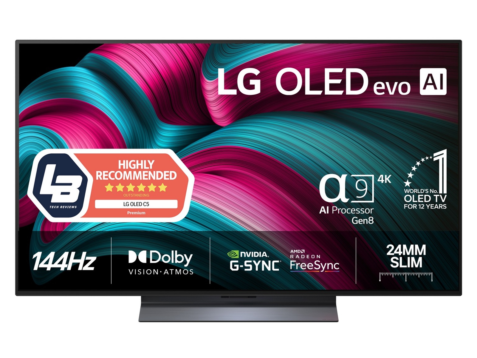 LG 48" C5 AI 4K OLED Smart TV (2025) 20 - 49 tommer TV