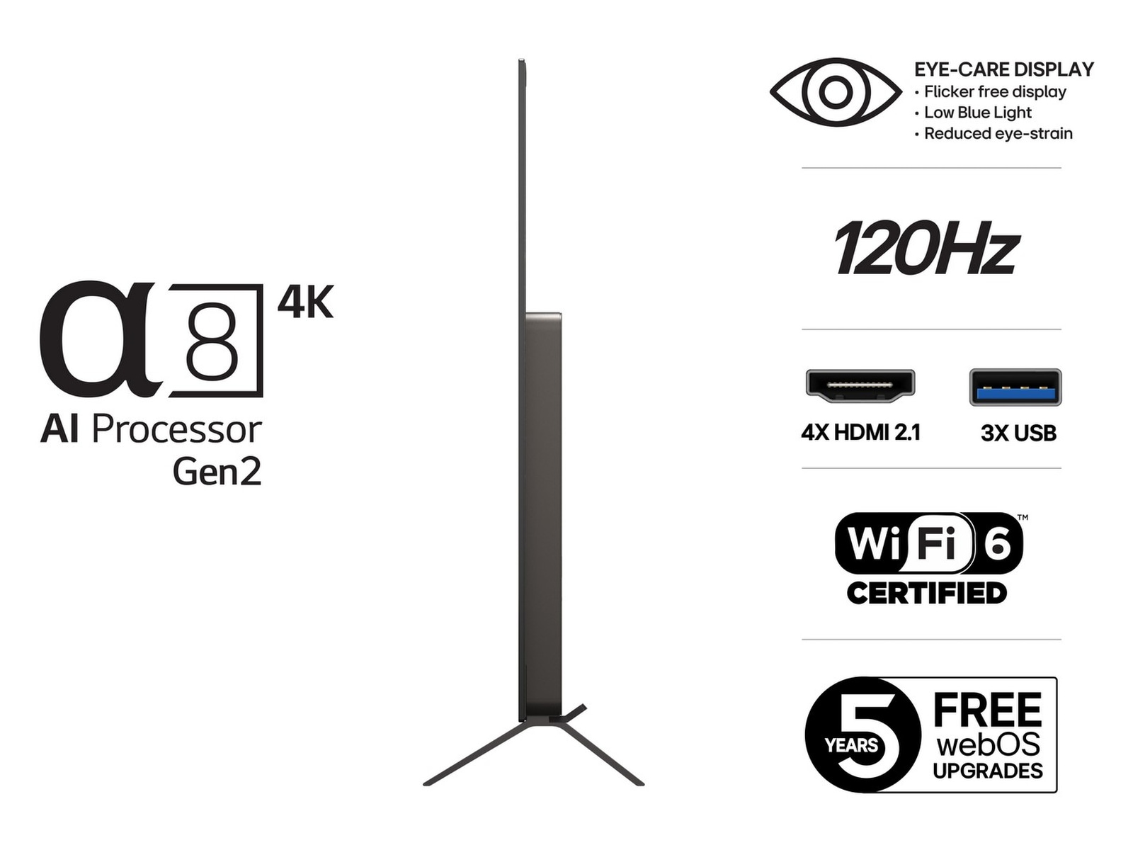 LG 48" B5 AI 4K OLED Smart TV (2025) 20 - 49 tommer TV