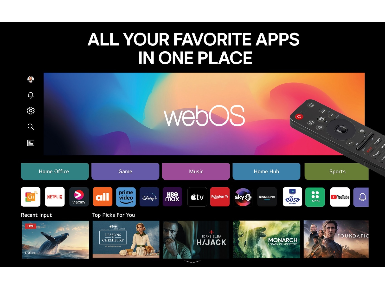 LG 55" QNED93 AI 4K QNED Smart TV (2025) 50 - 59 tommer TV