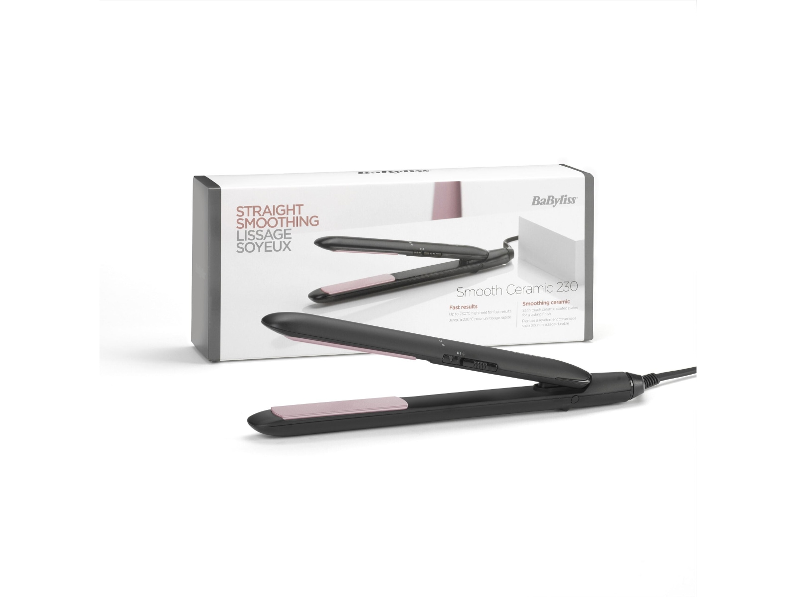 BaByliss Smooth Ceramic 230 Glattejern Hårpleje & styling