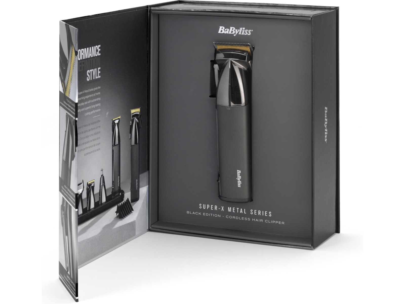 BaByliss Super X Metal Hårklipper (sort) Hårtrimmer