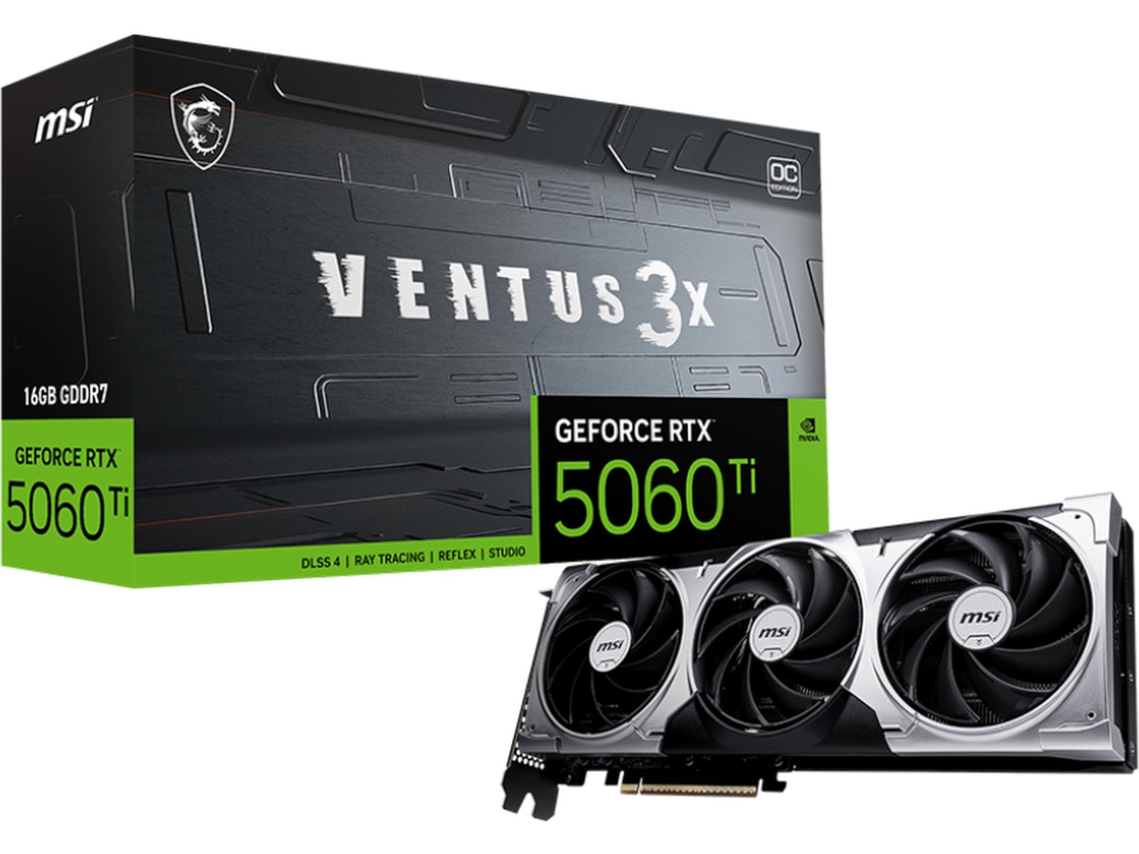 MSI GeForce RTX 5060 Ti VENTUS 3X OC Grafikkort