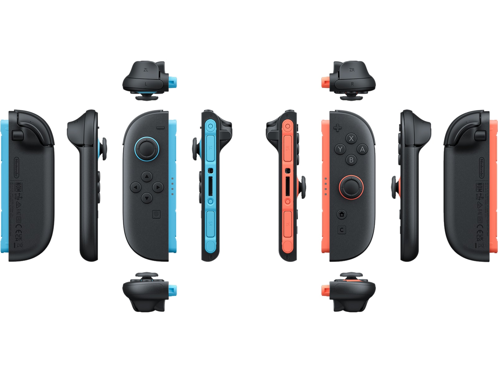 Nintendo Switch 2 Joy-Con 2 Controller (Light Blue/Light Red) Tilbehør til spilkonsoller