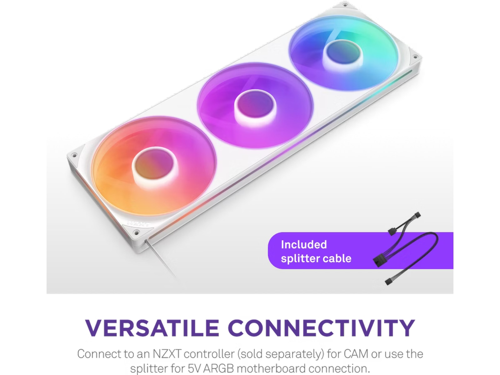 NZXT F420 RGB Core Køler (hvidt) CPU - Vandkøling