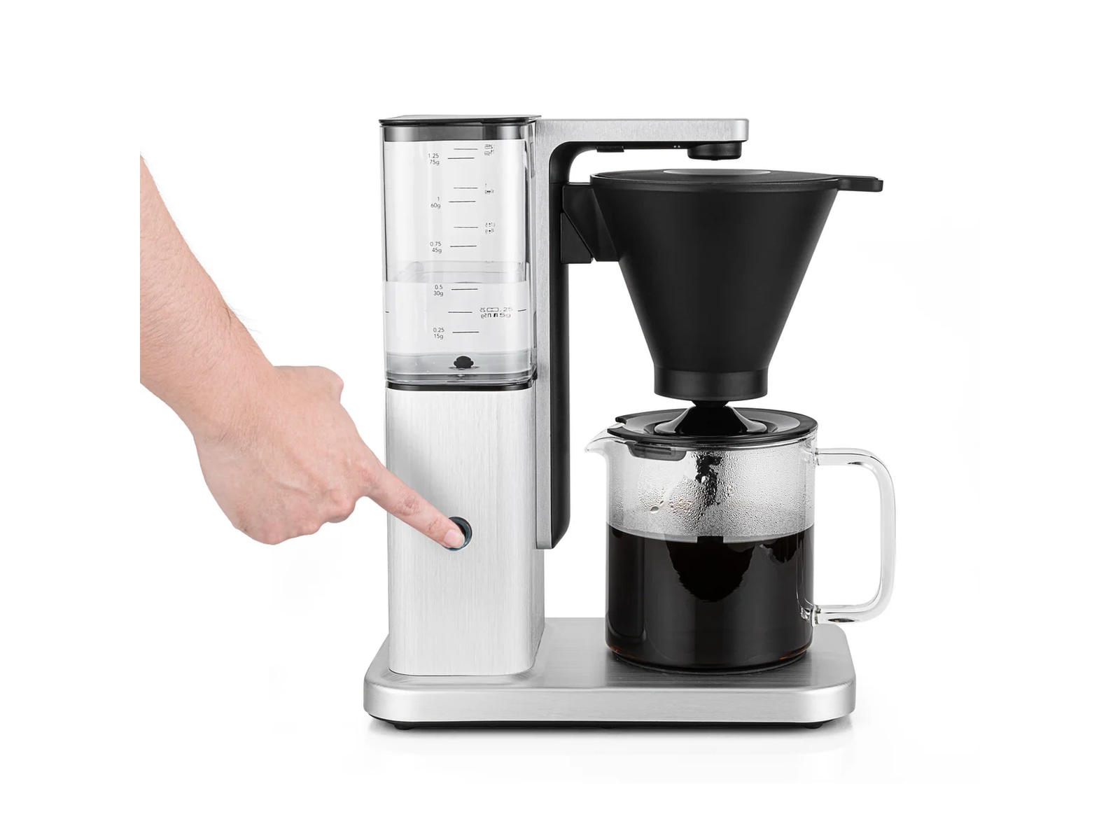 Wilfa Zense Alux kaffemaskine (børstet aluminium) Kaffemaskiner