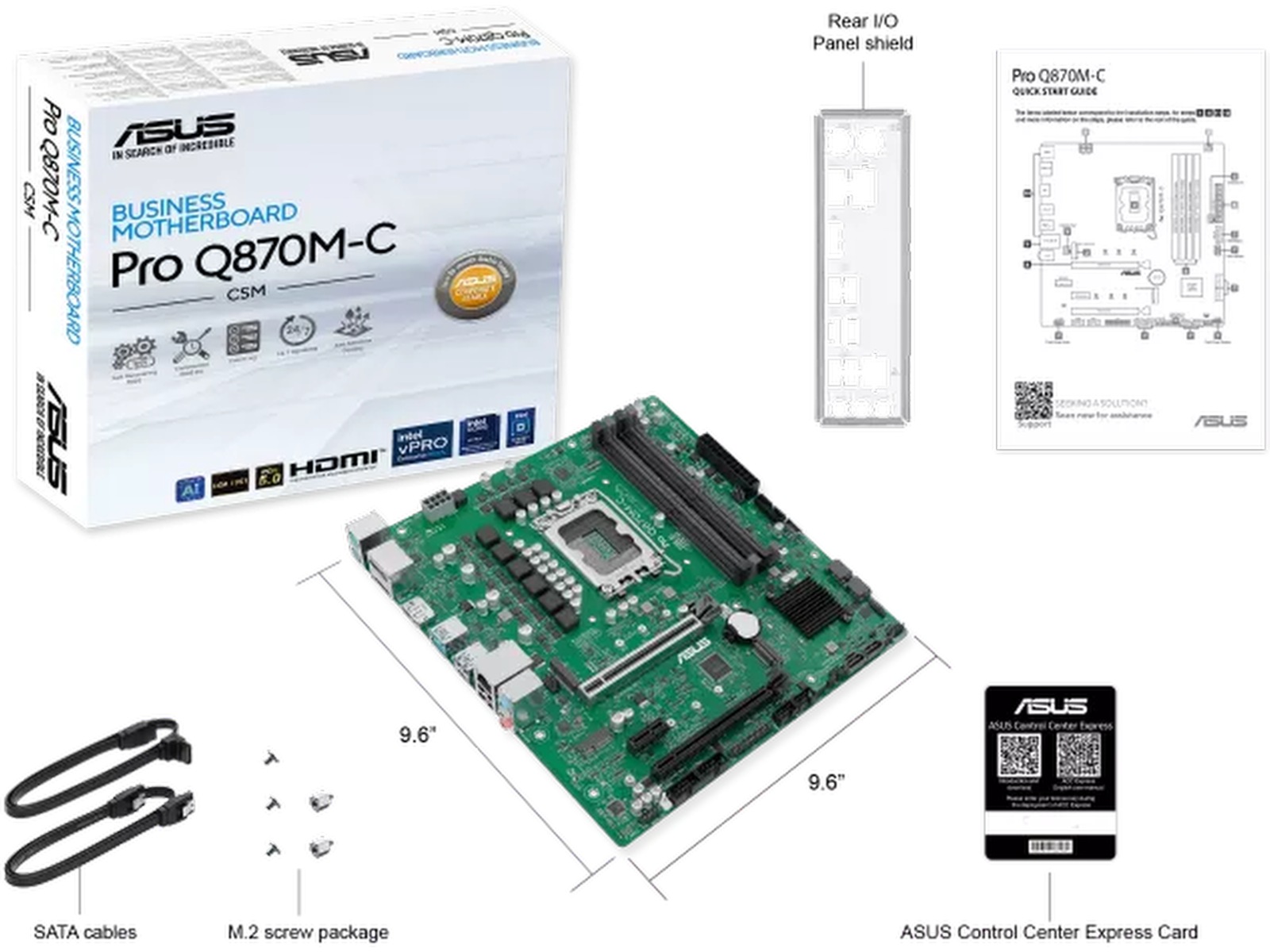 ASUS Pro Q870M-C-CSM Bundkort Intel Socket