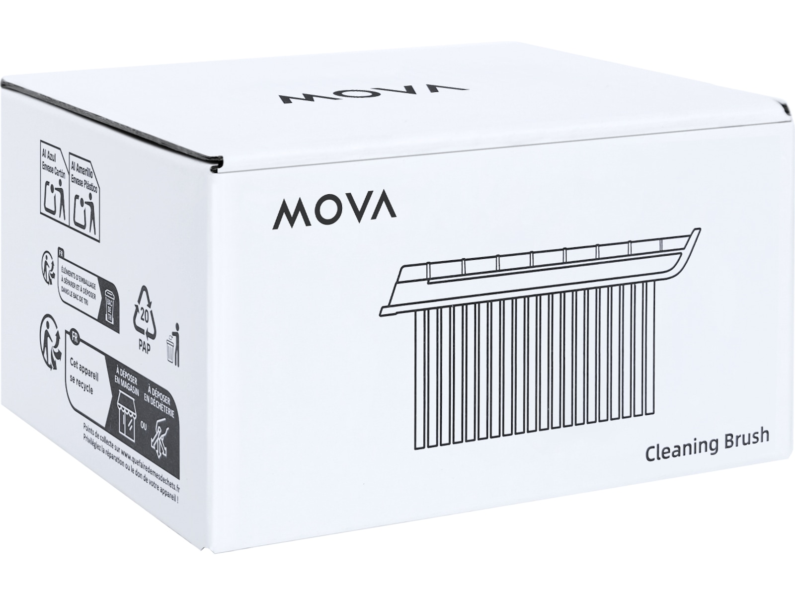 Mova 600/1000 rensebørste Tilbehør til plæneklippere