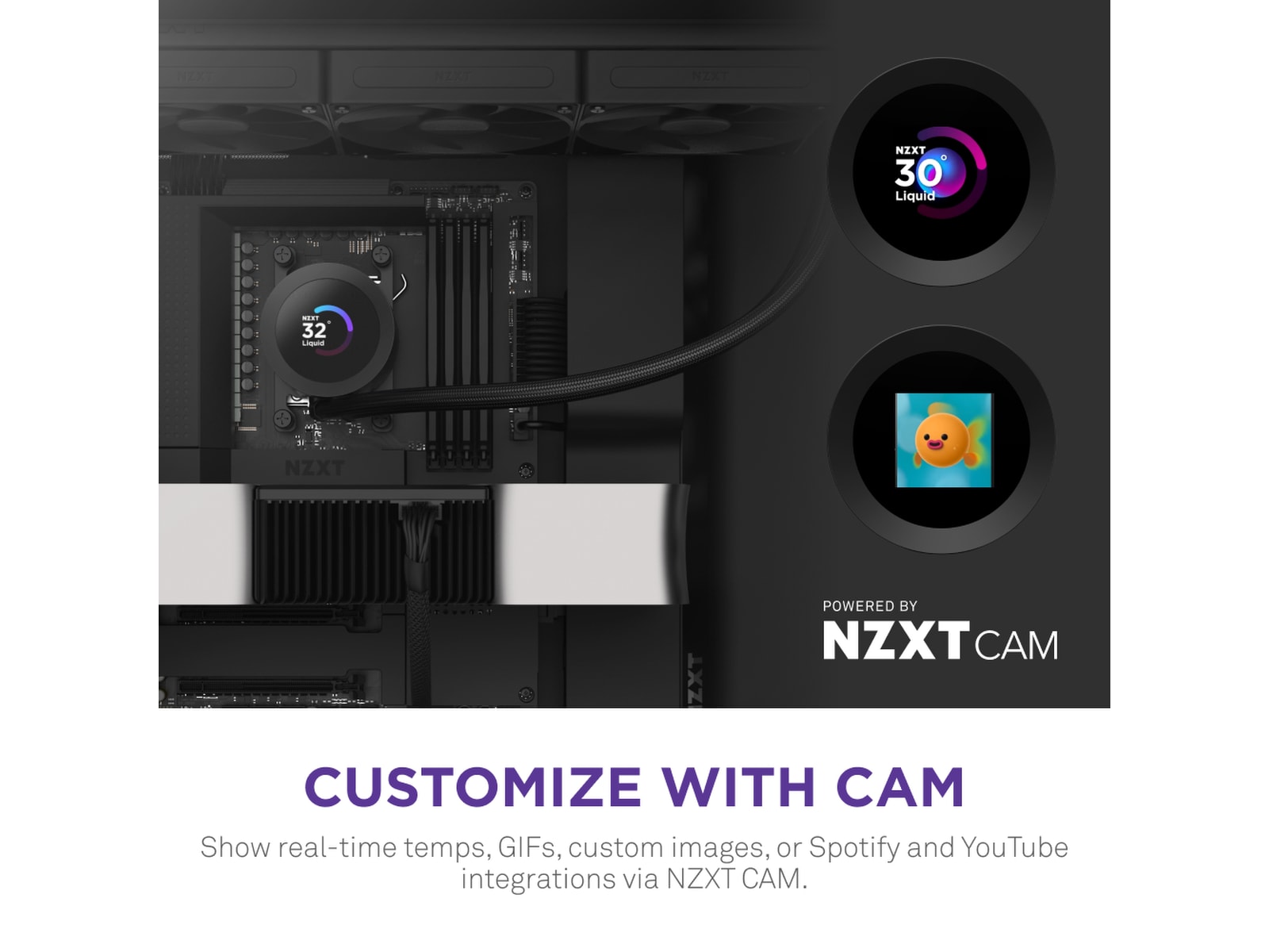 NZXT Kraken Plus 360 Køler (sort) CPU - Vandkøling