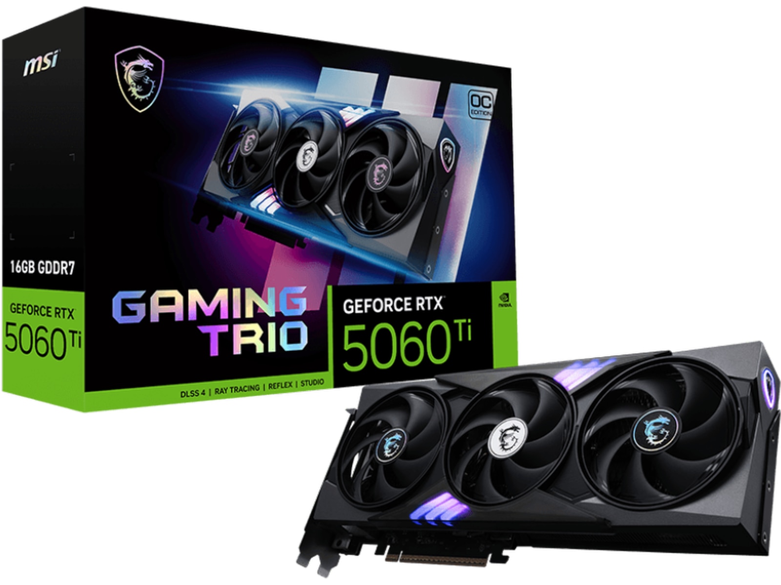 MSI GeForce RTX 5060 Ti Gaming Trio OC Grafikkort