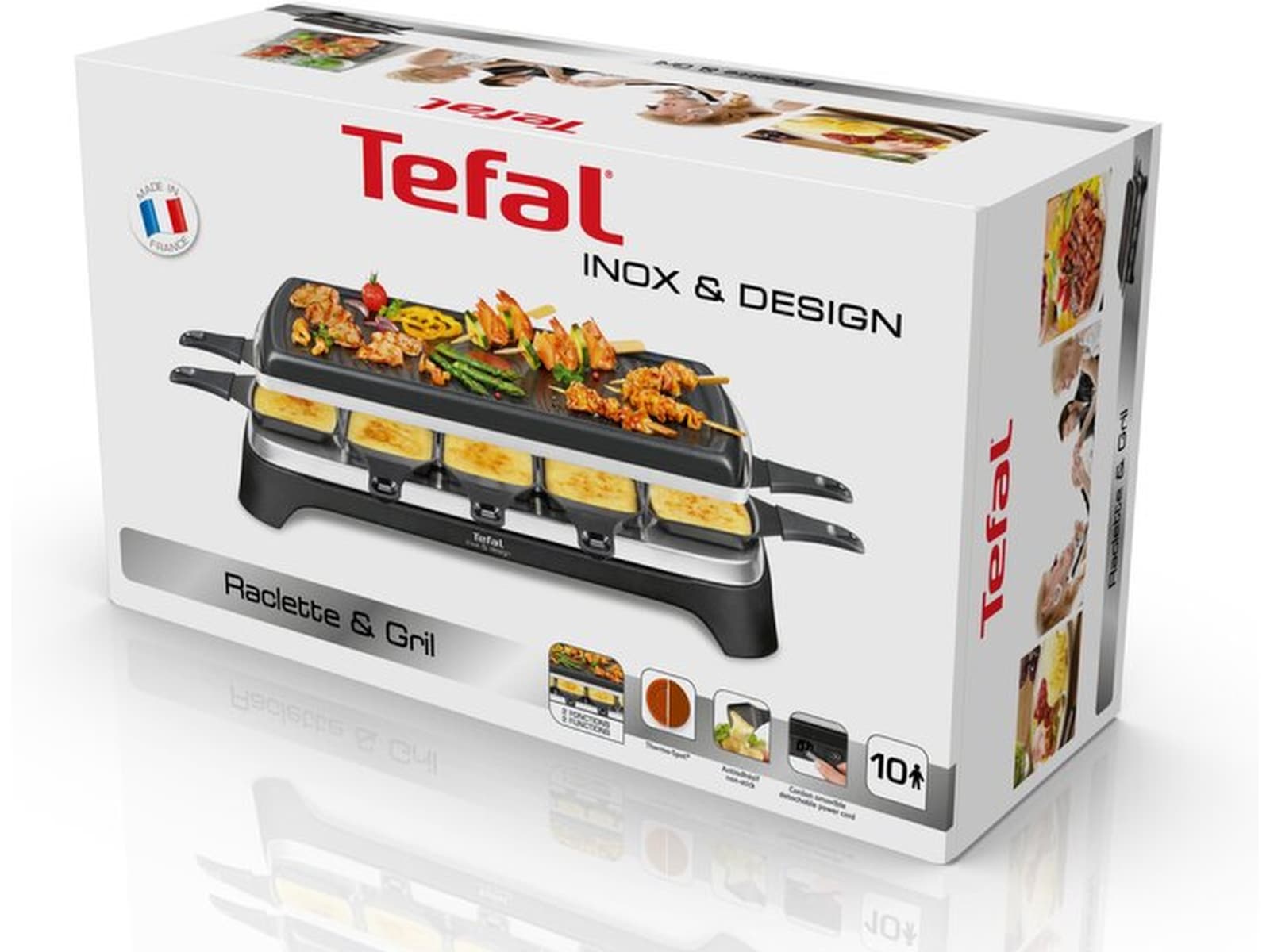 Tefal Raclette Inox & Design 10 pander Andet køkkenudstyr