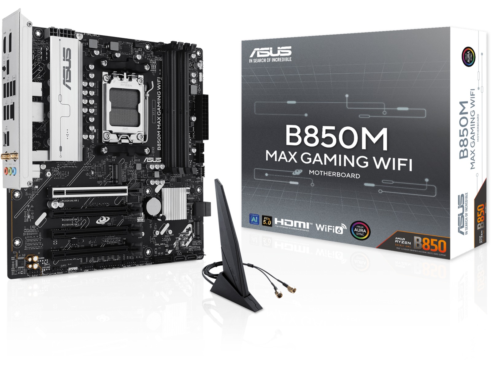 Asus B850M MAX GAMING WIFI Bundkort AMD Socket