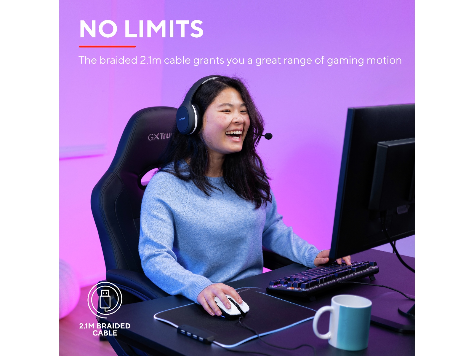 Trust GXT 922 Ybar Illuminated Gamingmus Gamingmus