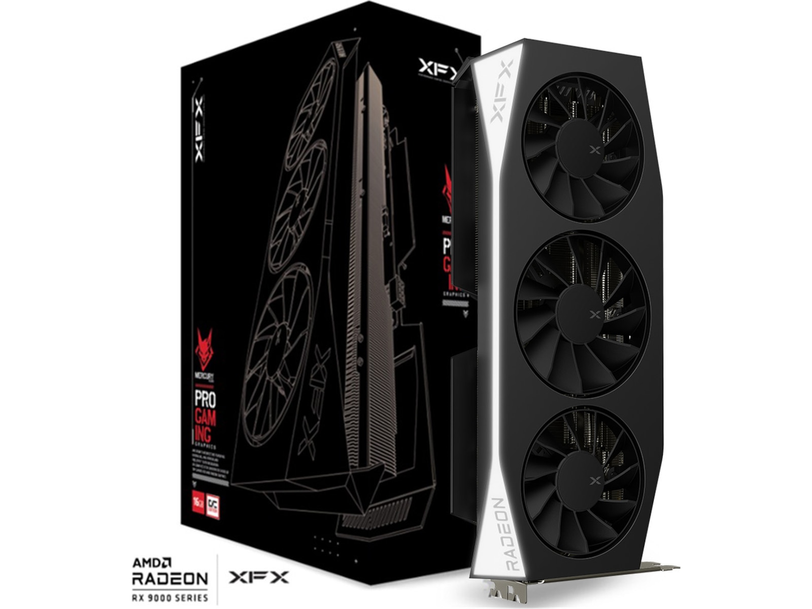 XFX Mercury AMD Radeon RX 9060 XT OC Gaming Grafikkort