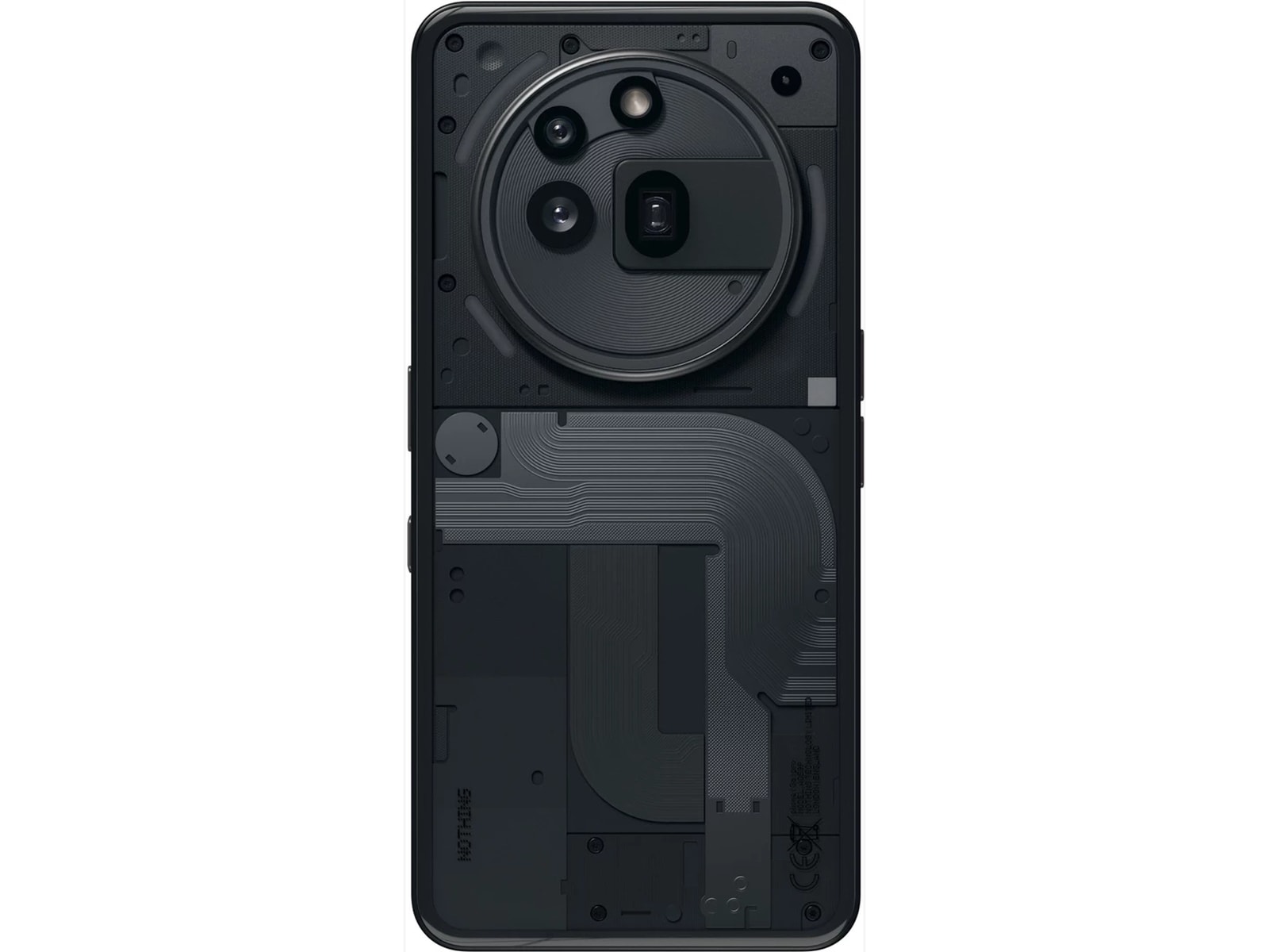 Nothing Phone (3a) Pro 12+256GB (sort) Mobiltelefoner