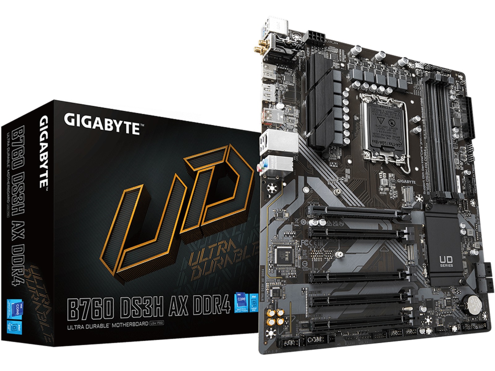 Gigabyte B760 DS3H AX DDR4 Bundkort Intel Socket