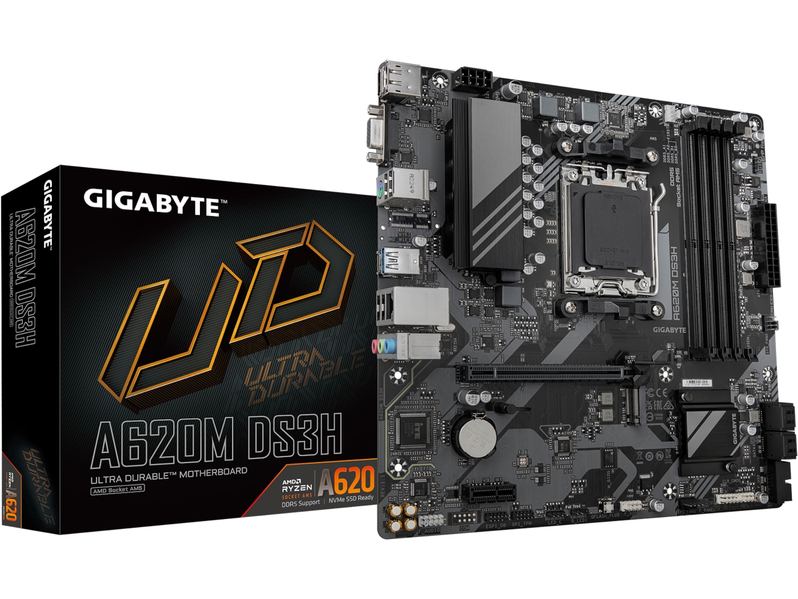 Gigabyte A620M DS3H Bundkort AMD Socket