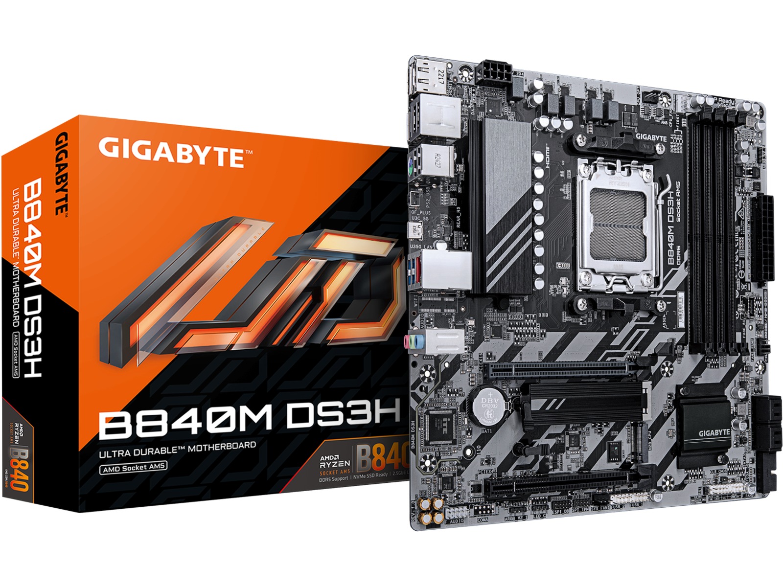 Gigabyte B840M DS3H Bundkort AMD Socket