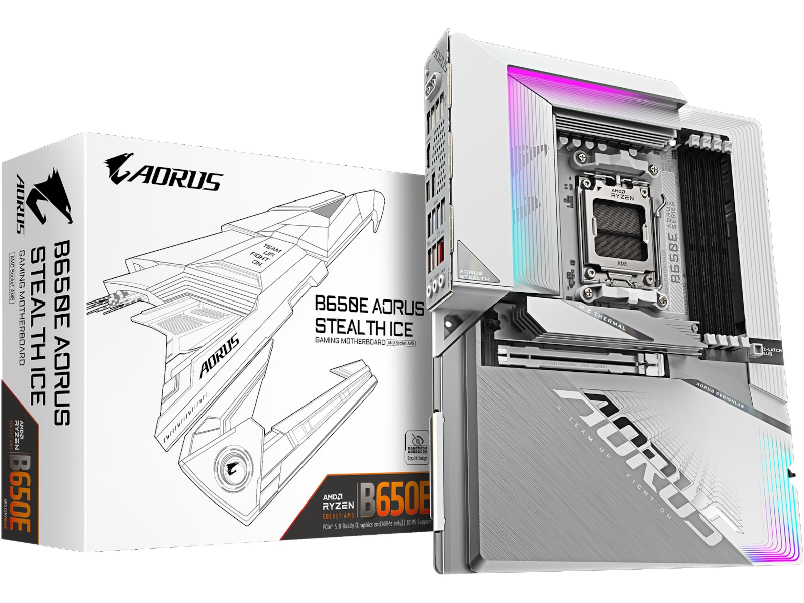 Gigabyte B650E AORUS STEALTH ICE Bundkort AMD Socket