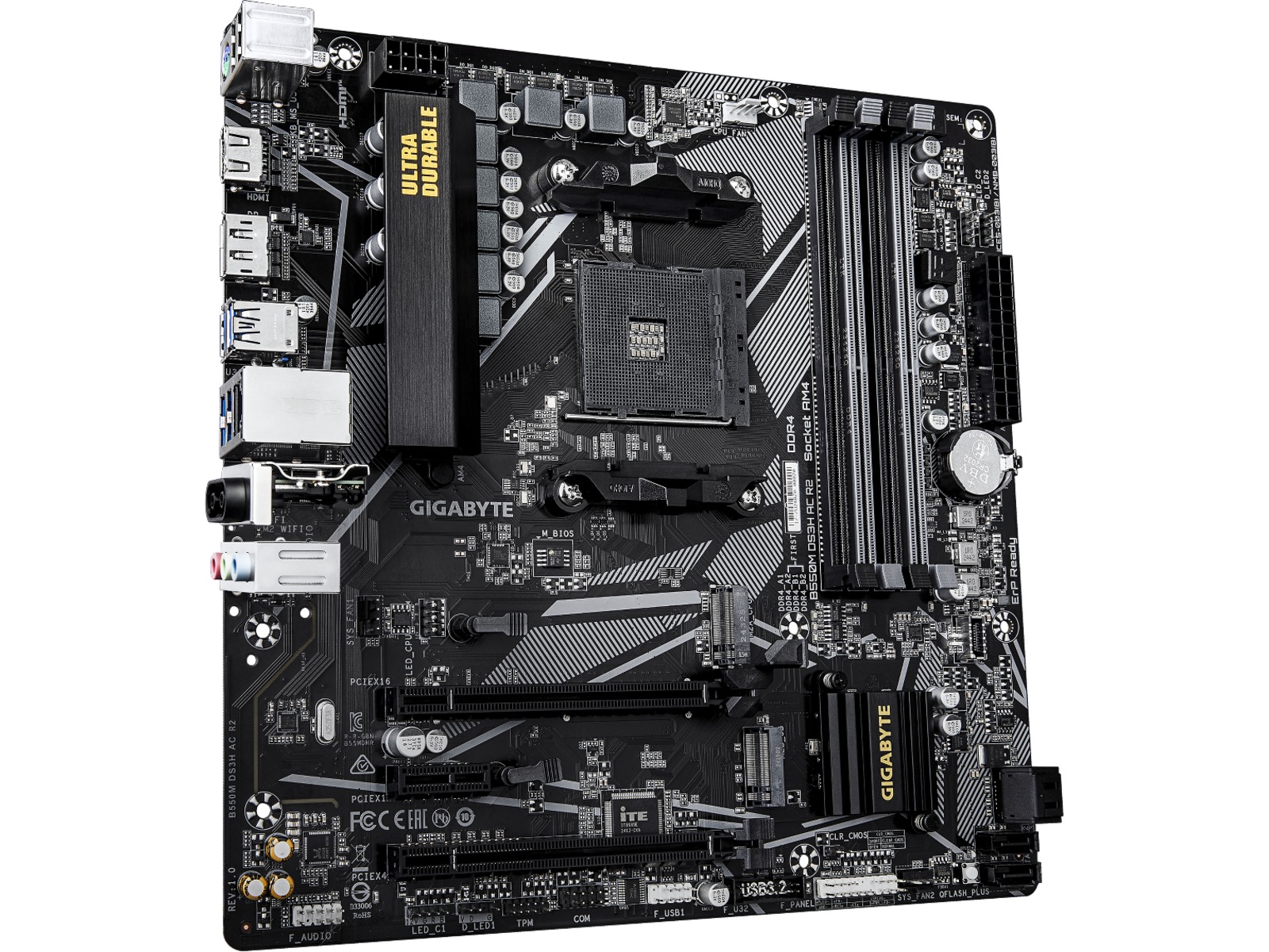 Gigabyte B550M DS3H AC R2 Bundkort AMD Socket