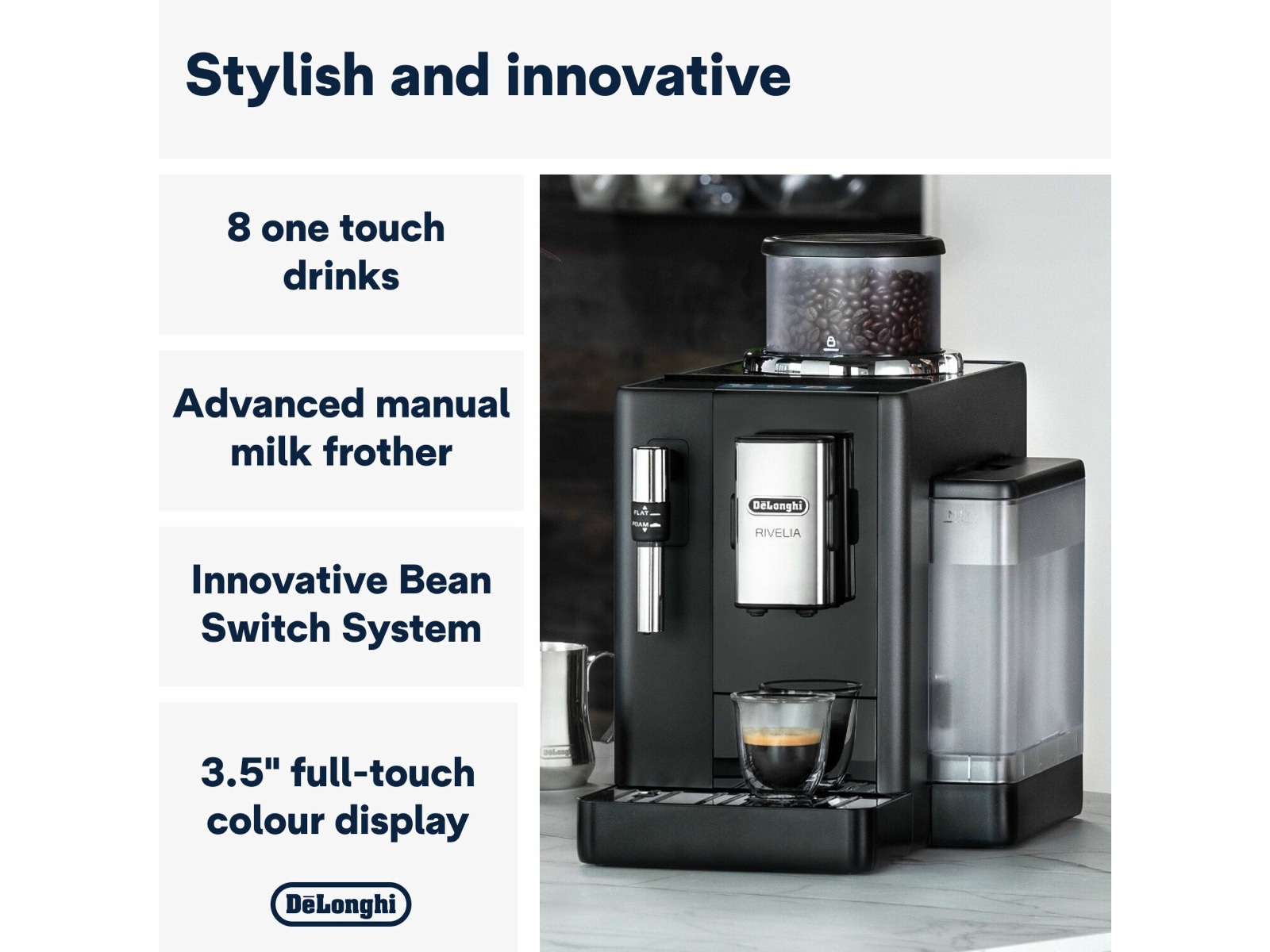 DeLonghi Rivelia automatisk kaffemaskine Espressomaskiner