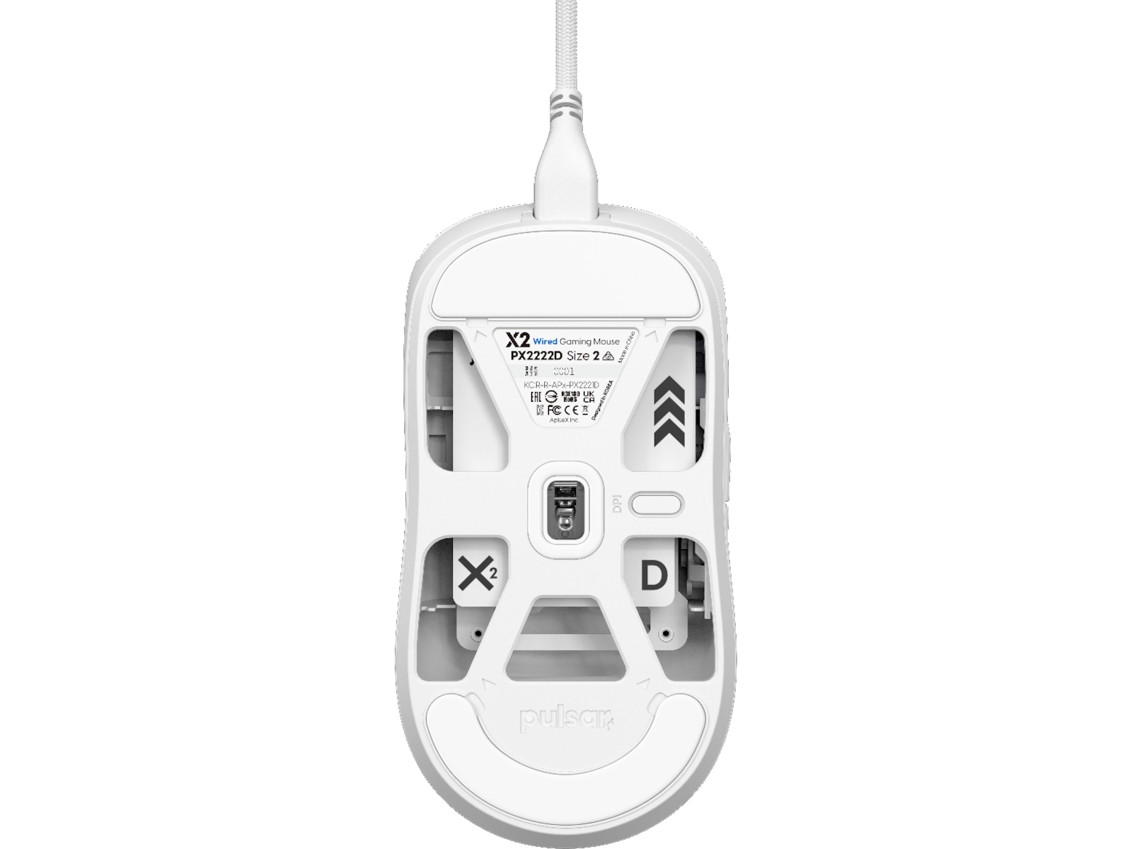 Pulsar X2 Gamingmus (hvidt) Gamingmus