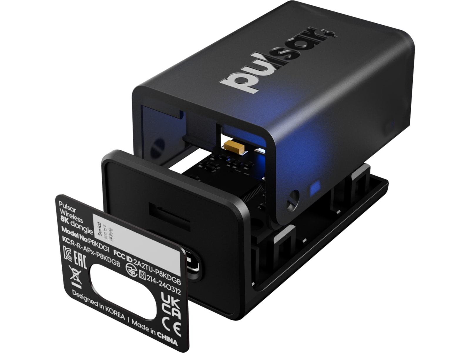 Pulsar Trådløs 8K Dongle (sort) Tilbehør til gaming tastatur og mus