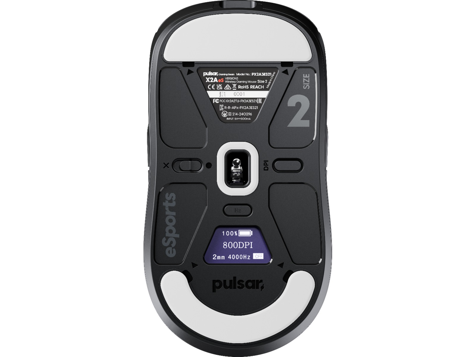 Pulsar X2A v3 eS Mini Trådløs Gamingmus (sort) Gamingmus