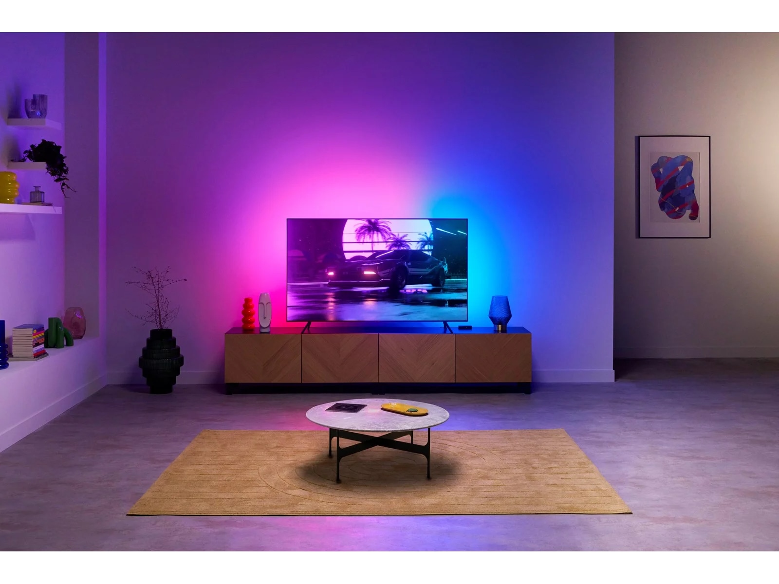 WiZ HDMI-synkroniseringsboks med TV-lysstribe (55"-65") Led strips & underholdning