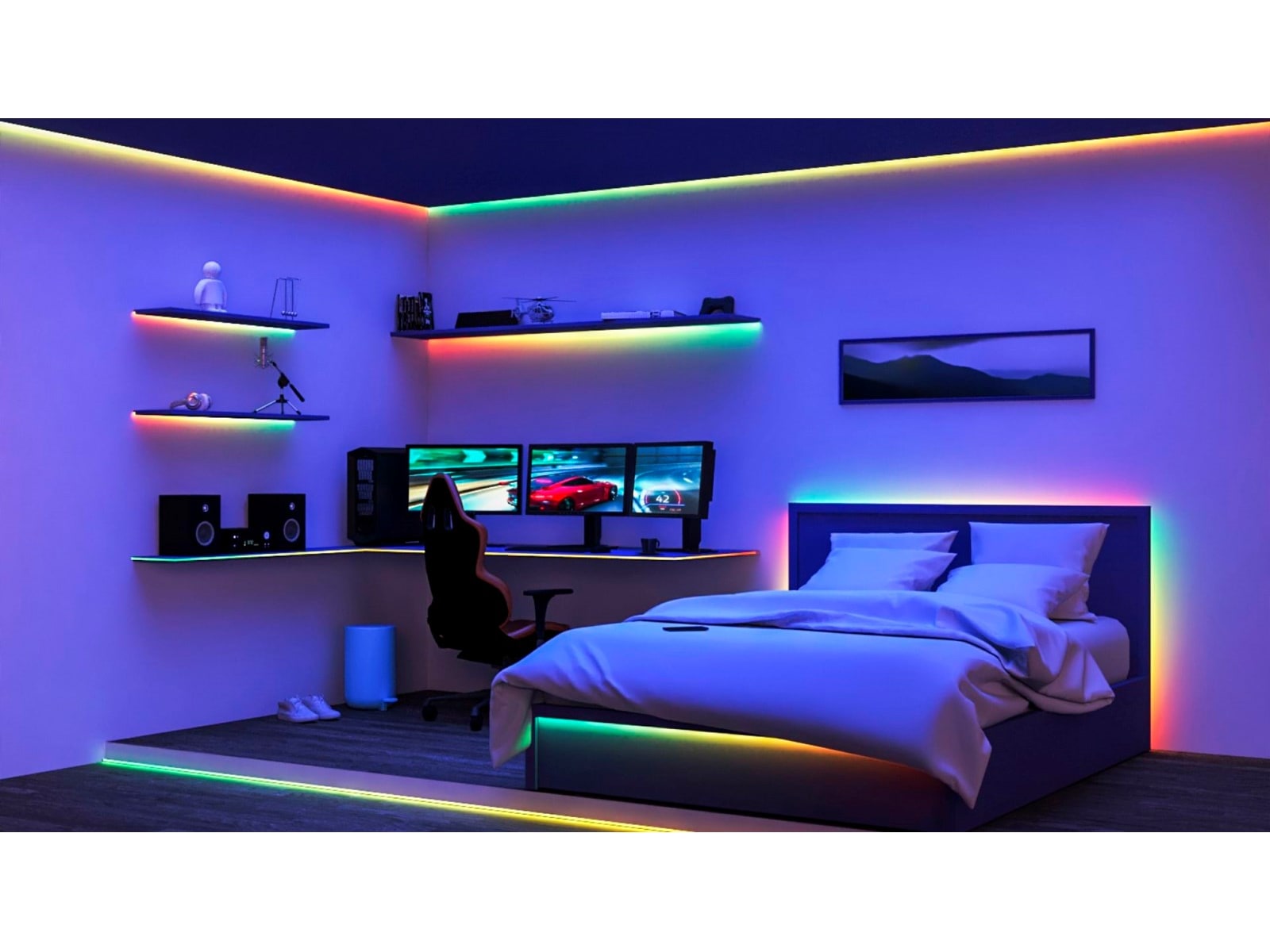 WiZ RGBIC LED-strip 10m (5+5) Led strips & underholdning