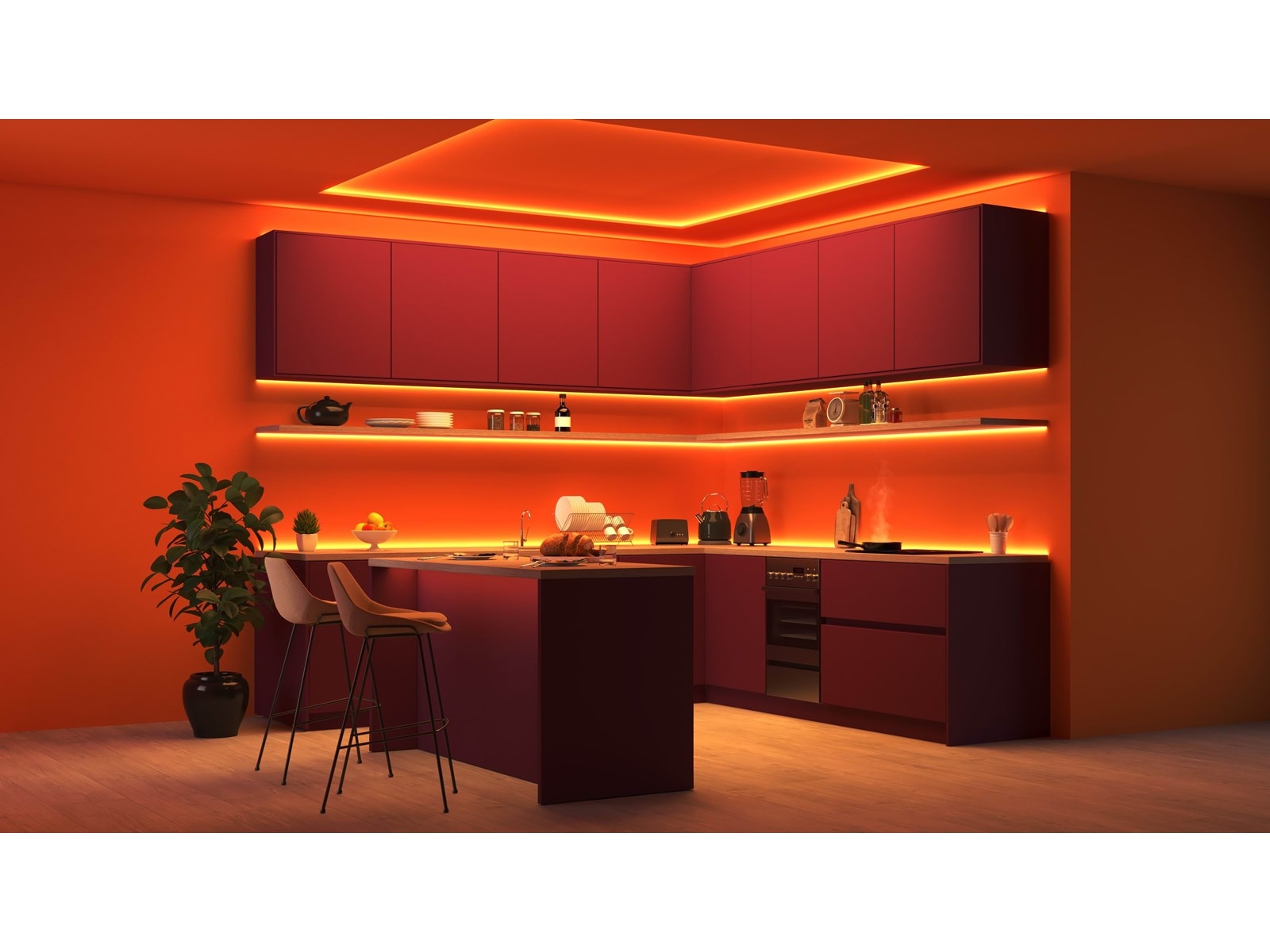 WiZ RGB LED-strip 10m Led strips & underholdning