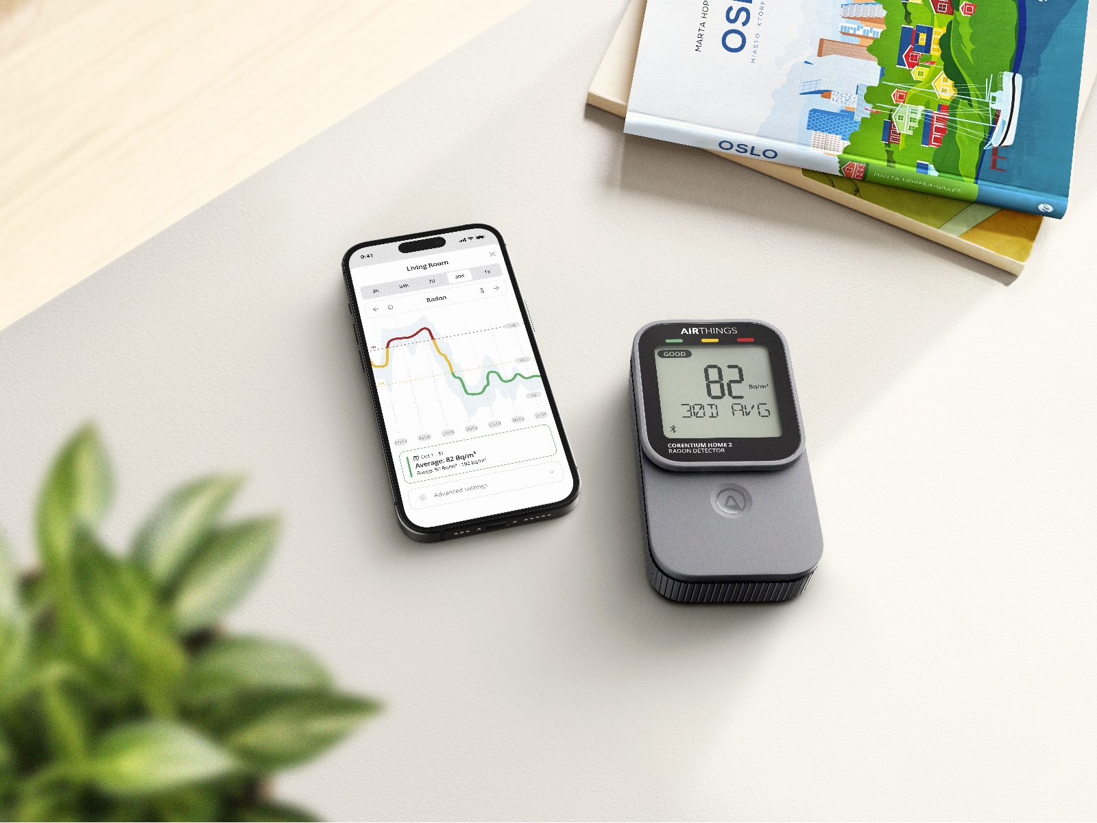 Airthings Corentium Home 2 Radonmåler Sensorer