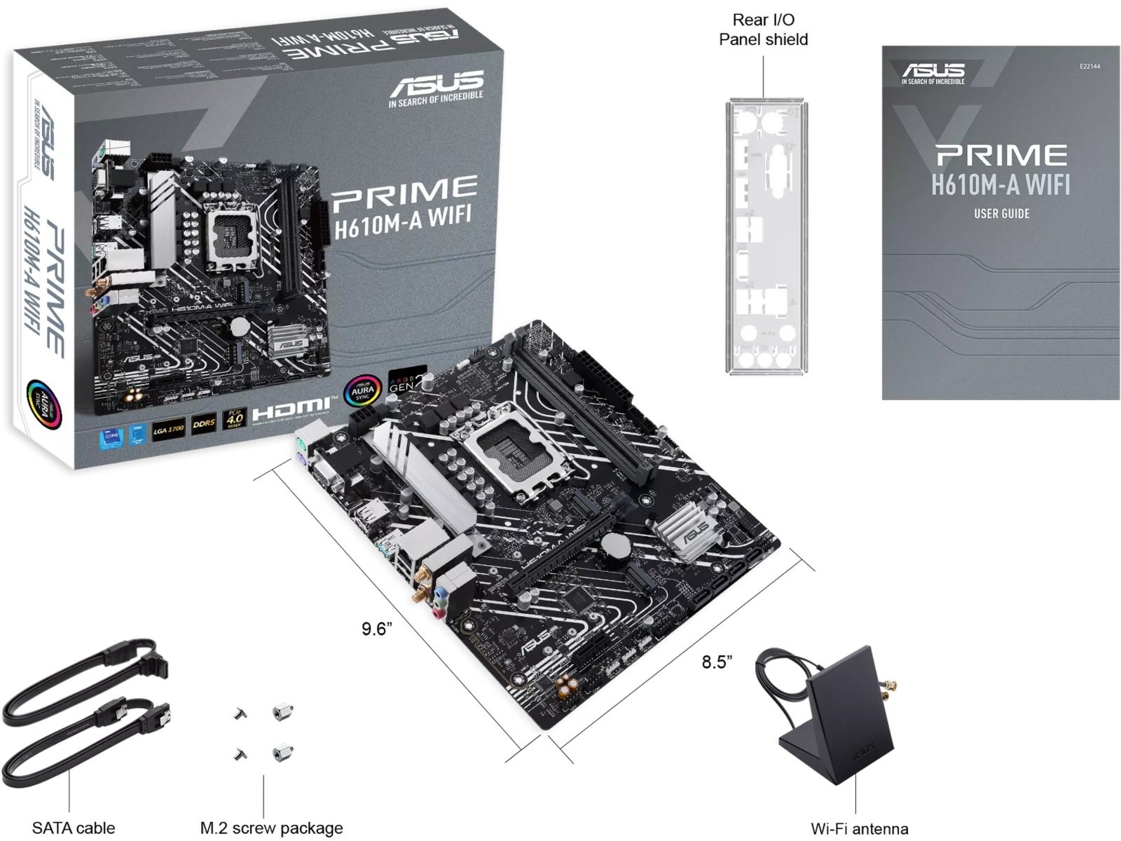 ASUS PRIME H610M-A WIFI Bundkort Intel Socket