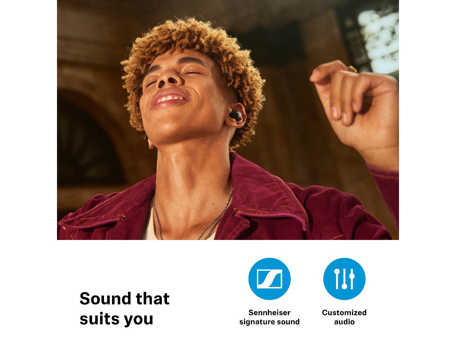 Sennheiser Accentum True Wireless trådløse høretelefoner, Earbuds (hvid) In-ear høretelefoner