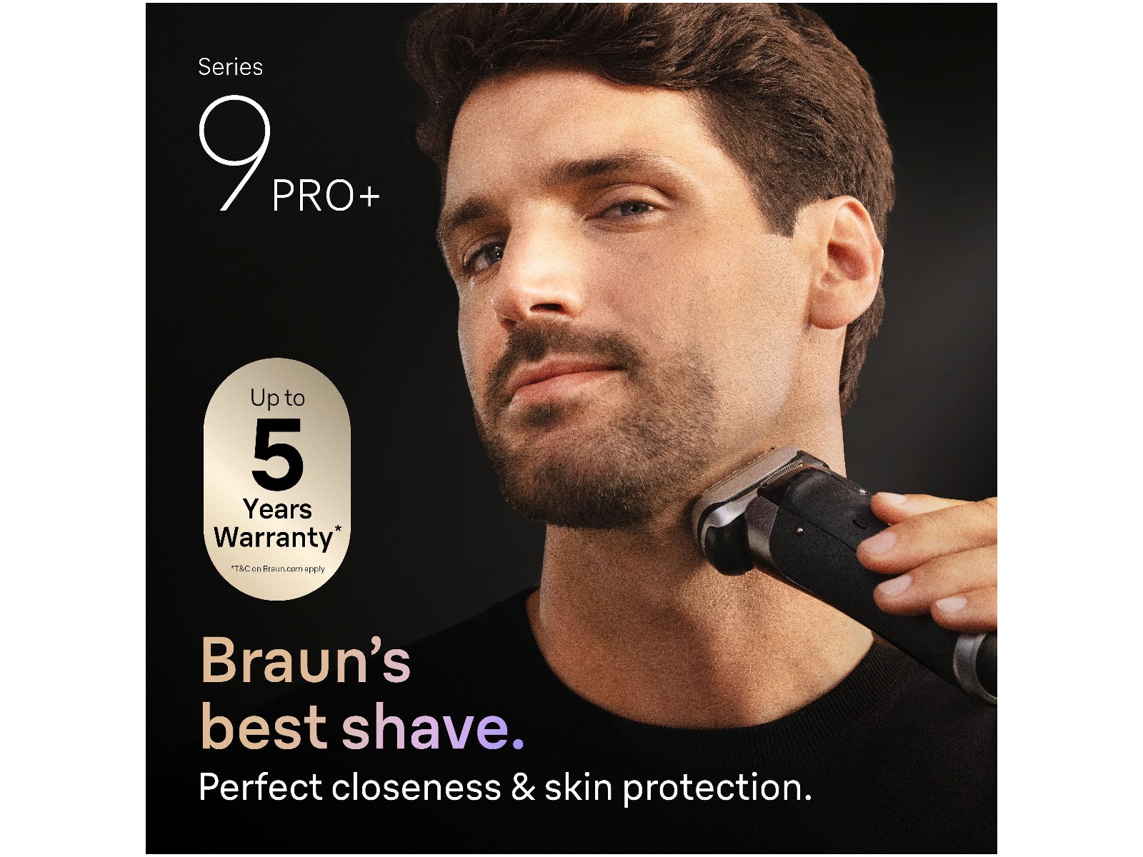 Elektrisk Braun Series 9 PRO+-barbermaskine 9675CC Barbermaskine