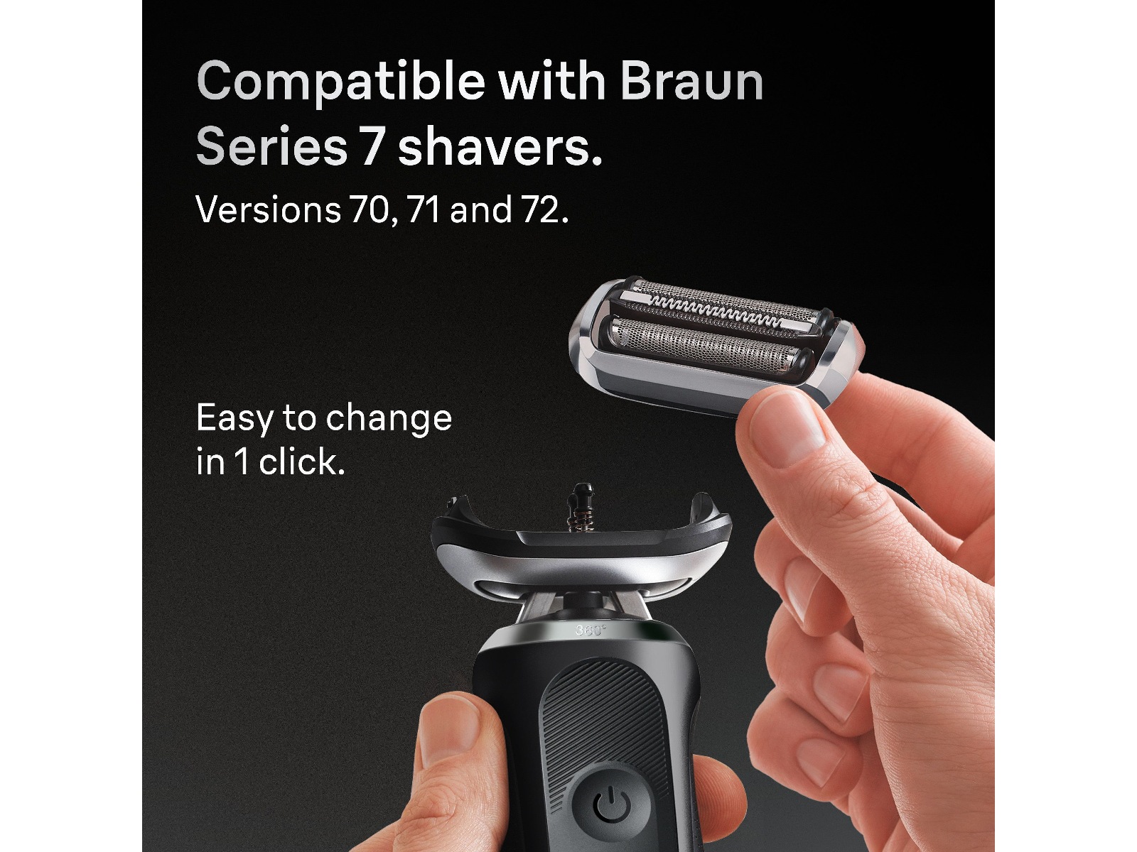 Braun Series 7 Reservehoved 74S Tilbehør til barbermaskiner
