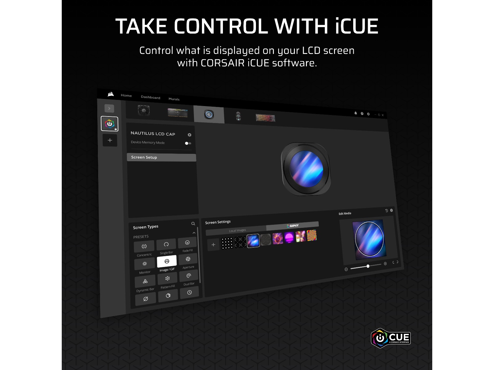 Corsair Nautilus 240 RS LCD Køler (sort) CPU - Vandkøling