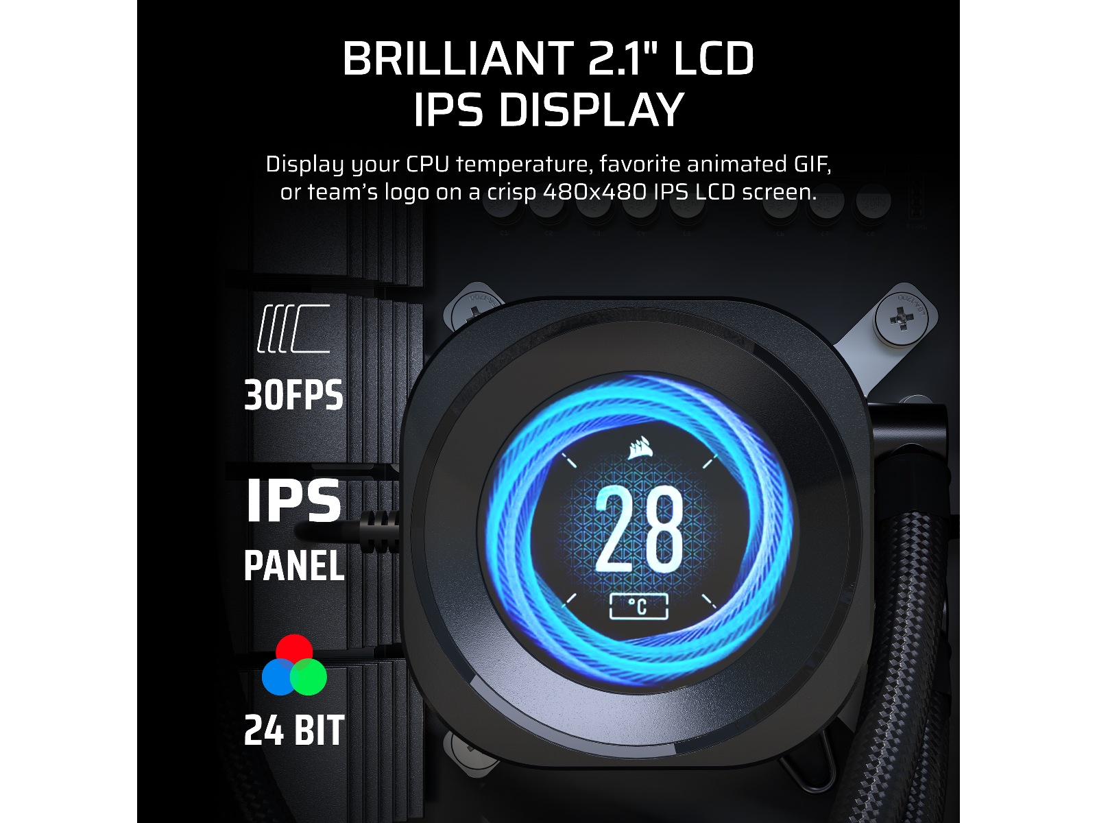 Corsair Nautilus 360 RS LCD Køler (sort) CPU - Vandkøling