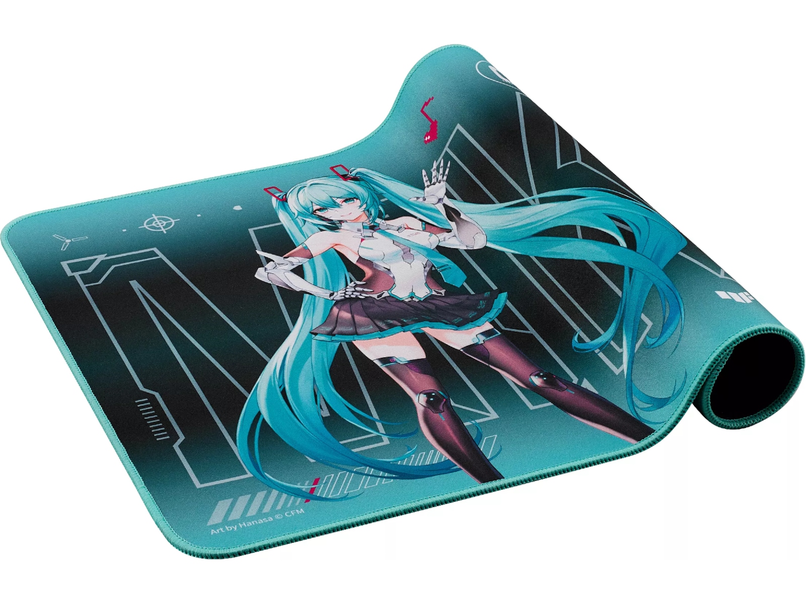 Asus TUF Gaming P1 Hatsune Miku musemåtte Gamingmusemåtte