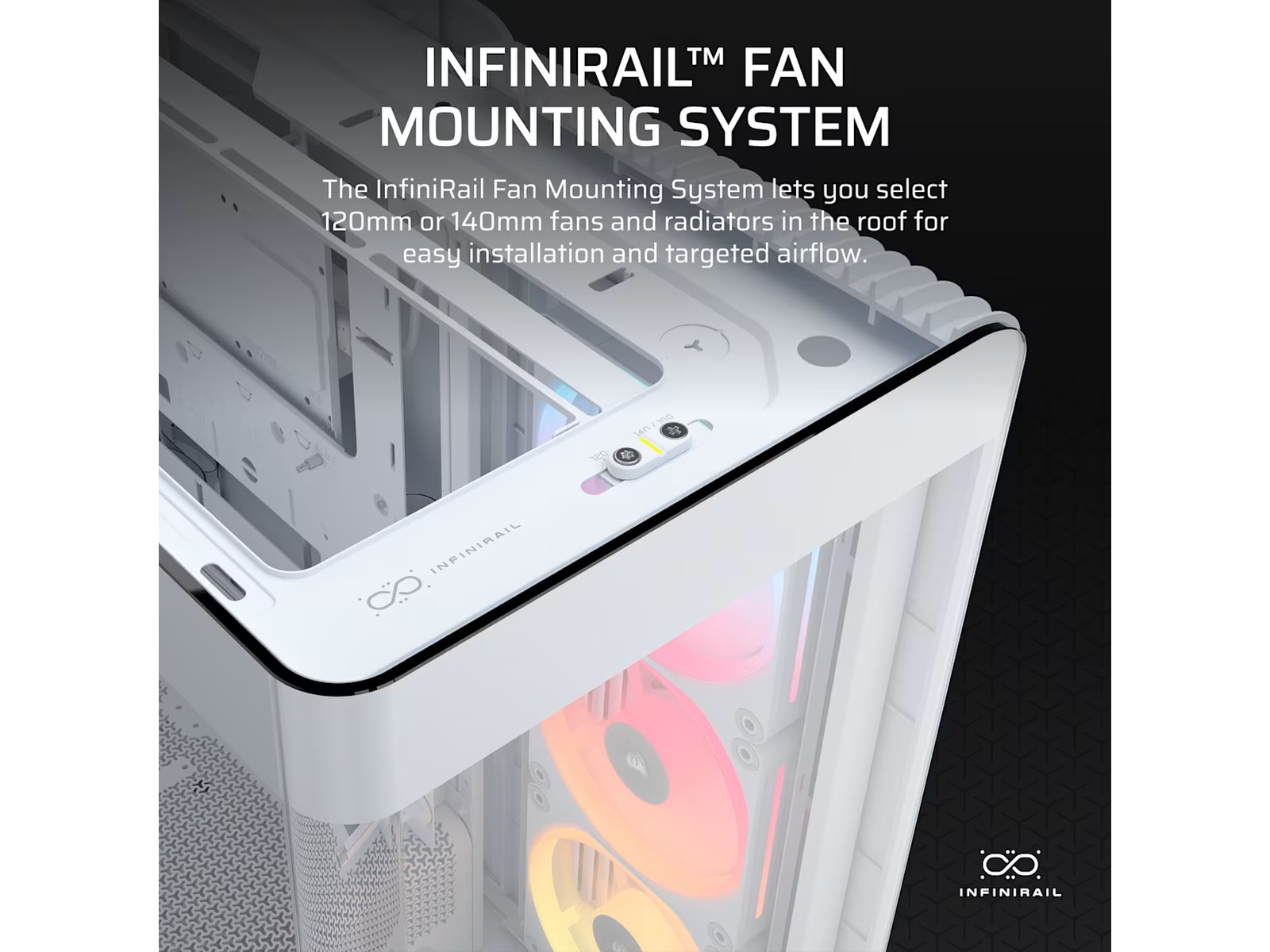 Corsair FRAME 4500X LX-R RGB Mid Tower (hvidt) Midi Tower