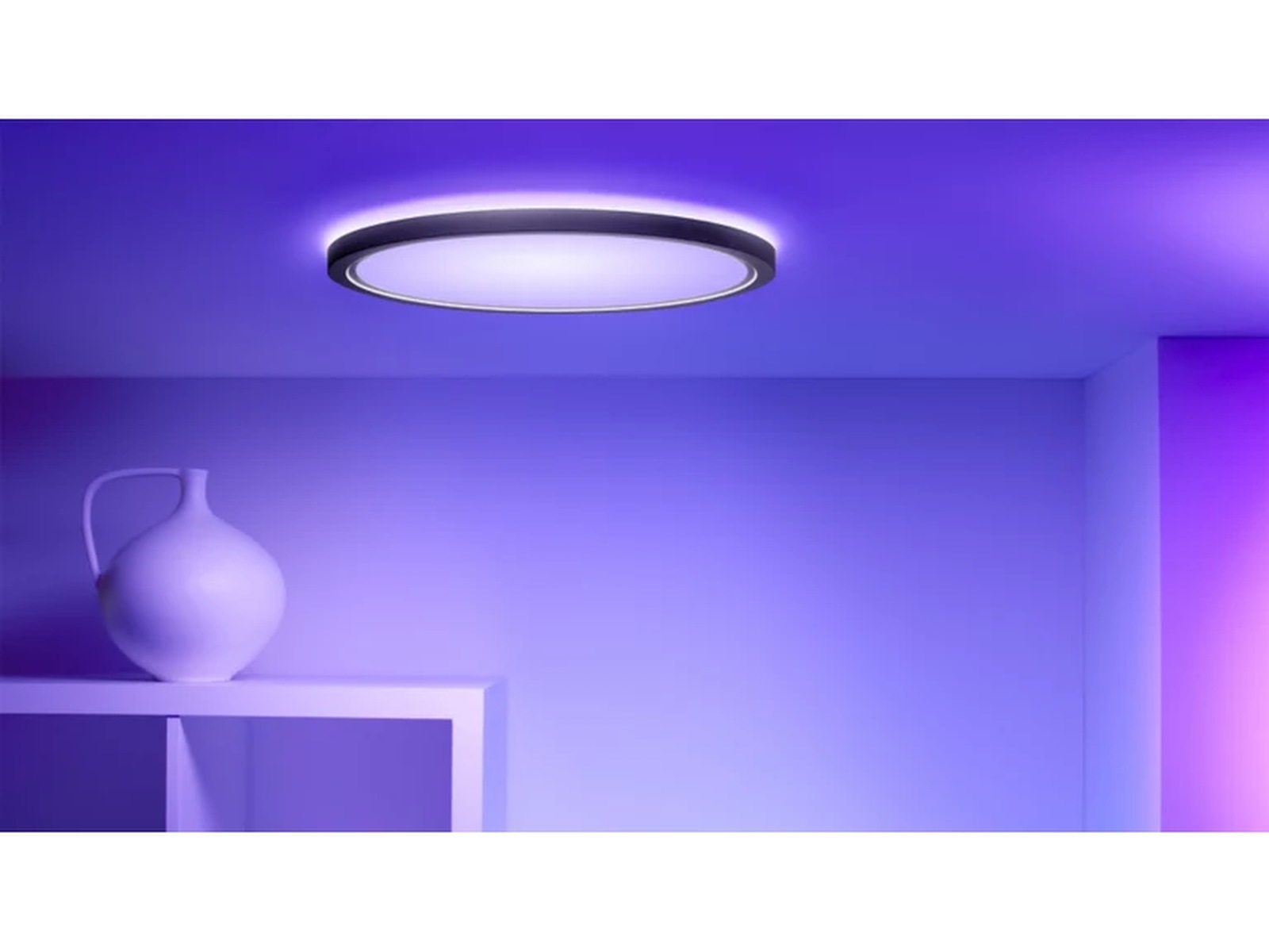 WiZ SuperSlim RGB loftslampe 22W (sort) Loftlampe