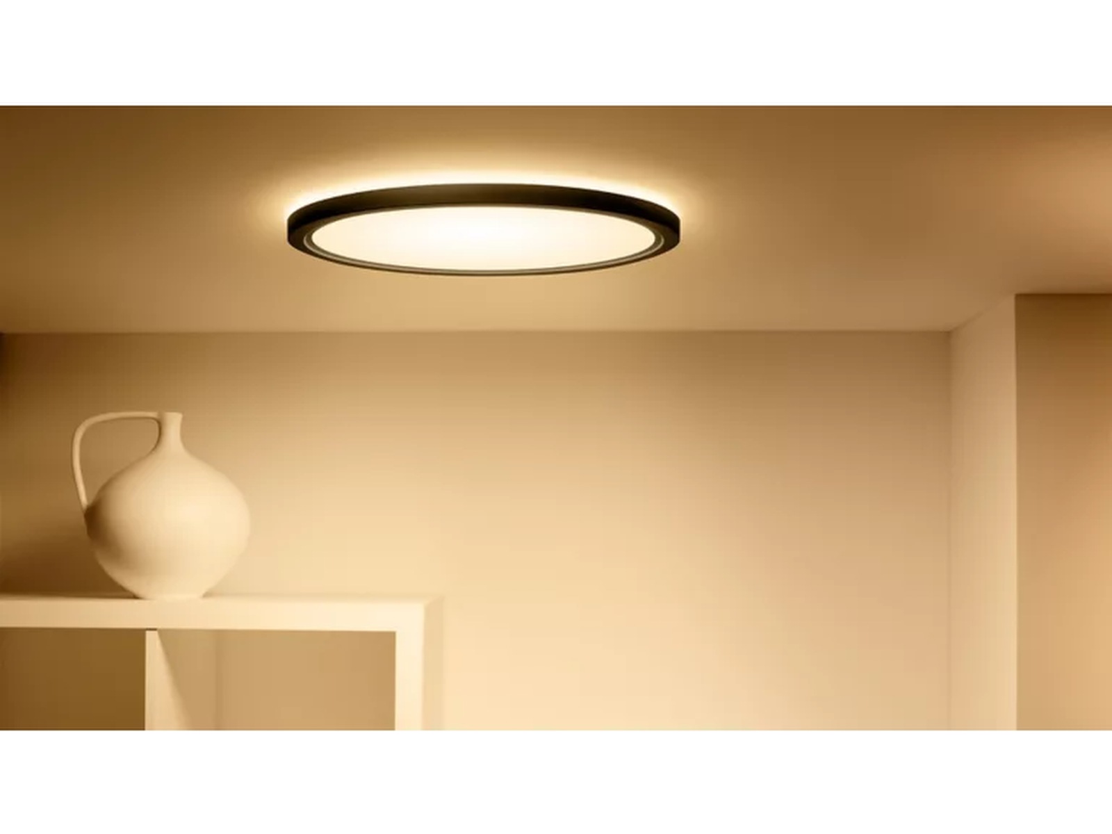 WiZ SuperSlim RGB loftslampe 22W (sort) Loftlampe