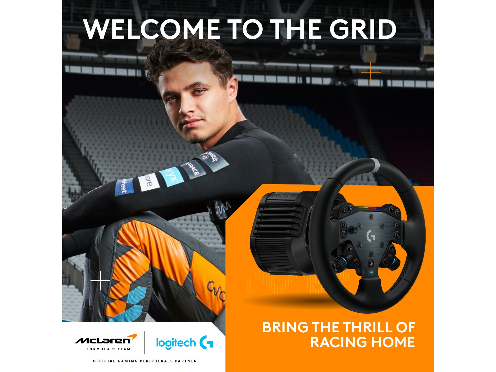 Logitech G RS50 Playstation/PC Rat og pedaler