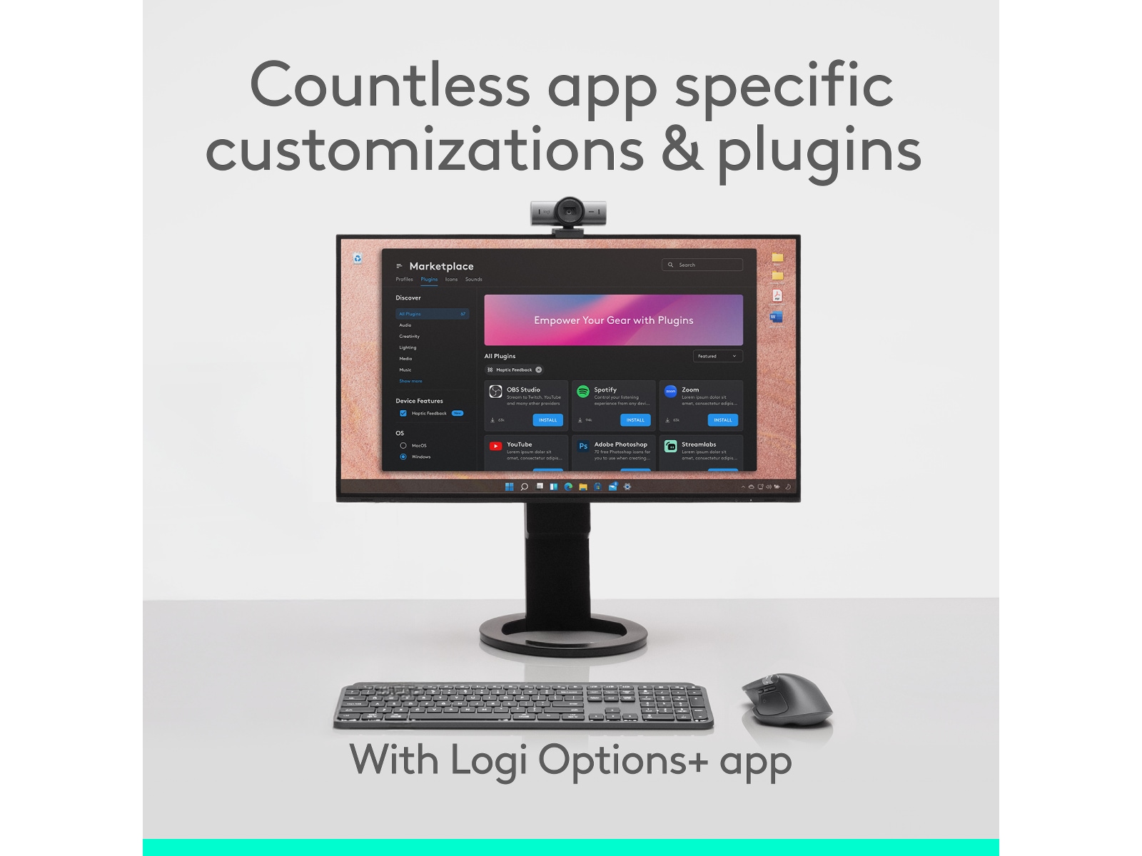 Logitech MX Master 4 Trådløs Ergonomisk Mus (grafitgrå) Mus