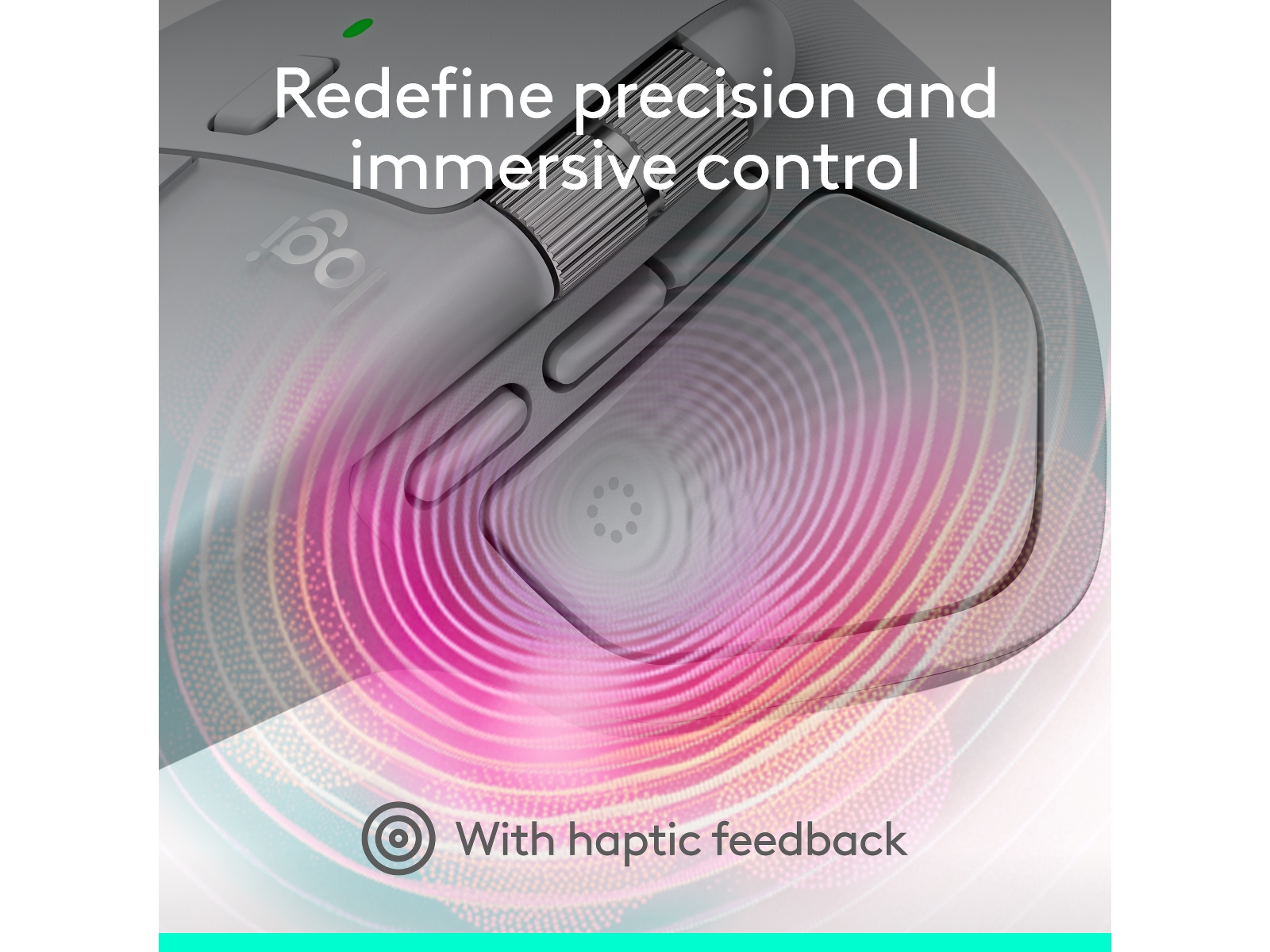 Logitech MX Master 4 Trådløs Ergonomisk Mus (lysegrå) Mus